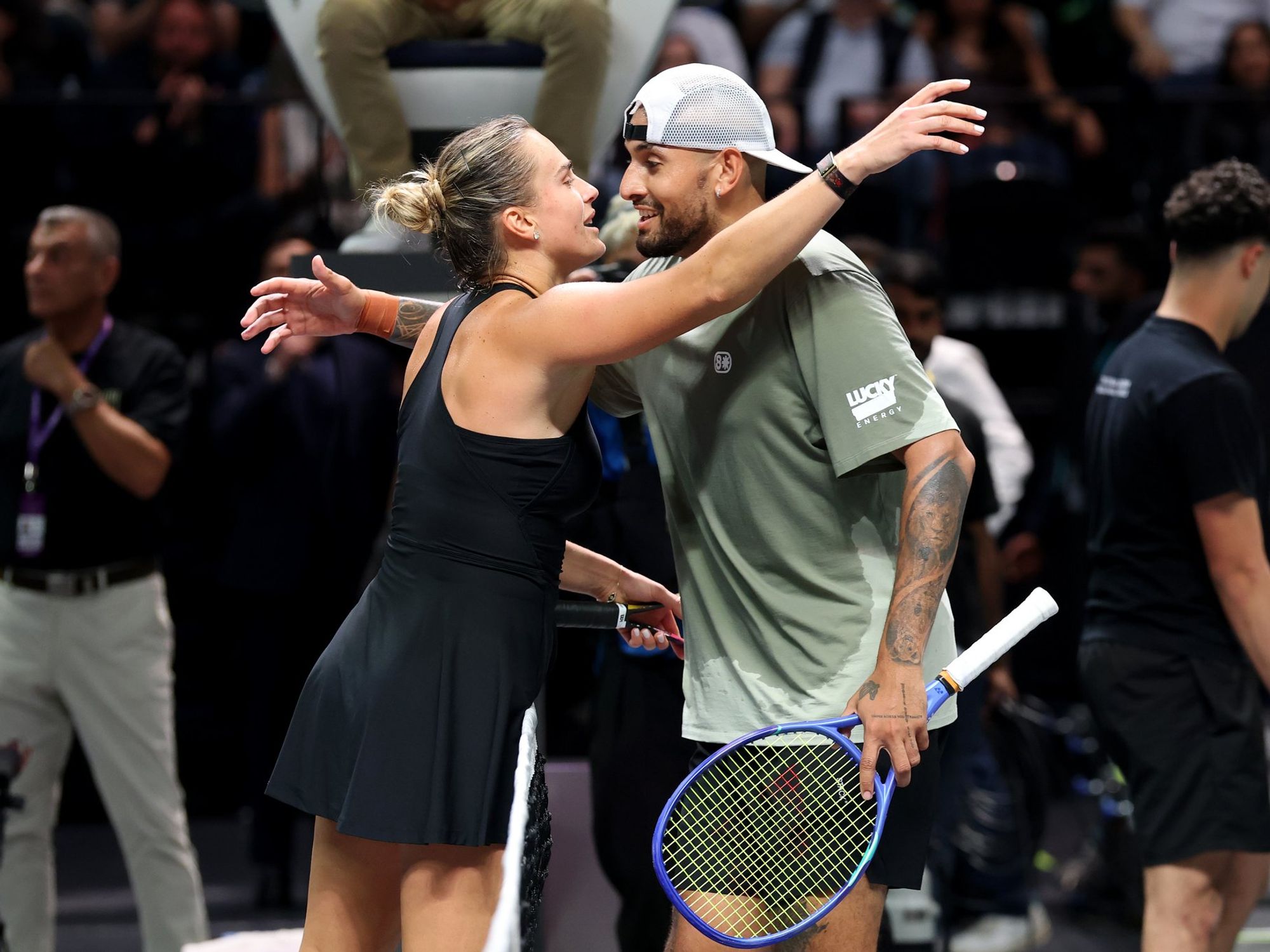 Nick Kyrgios and Aryna Sabalenka demand ANOTHER 'Battle of the Sexes' after Australian thrashes w...