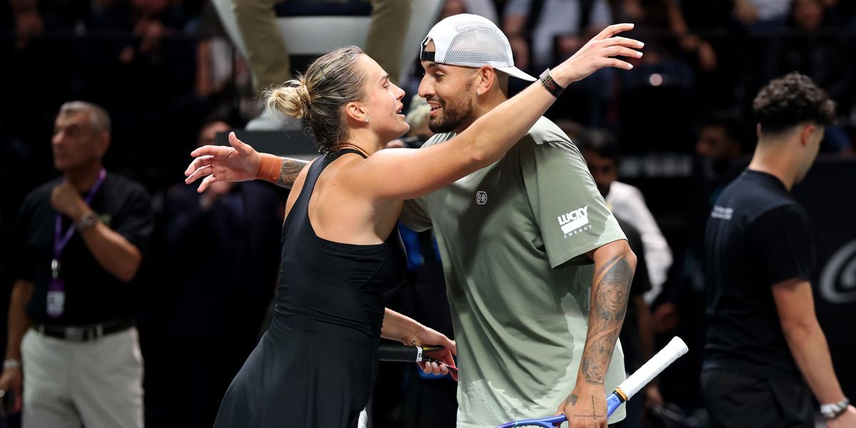 Nick Kyrgios and Aryna Sabalenka demand ANOTHER ‘Battle of the Sexes’ after Australian thrashes world No.1 Nick Kyrgios and Aryna Sabalenka demand ANOTHER ‘Battle of the Sexes’ after Australian thrashes world No.1