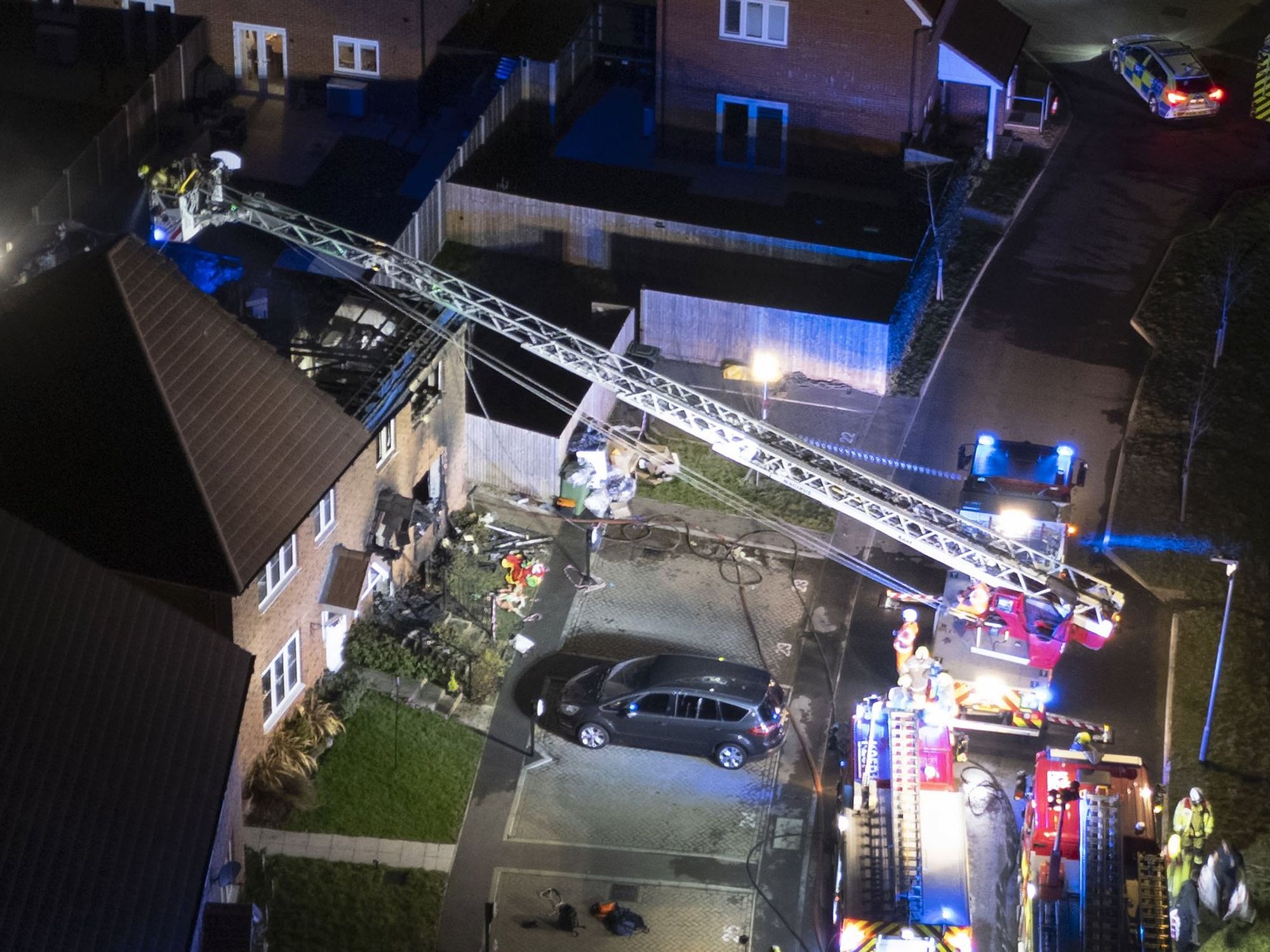 Girl dies in horror house fire as another child is rushed to hospital after firefighters raced to...