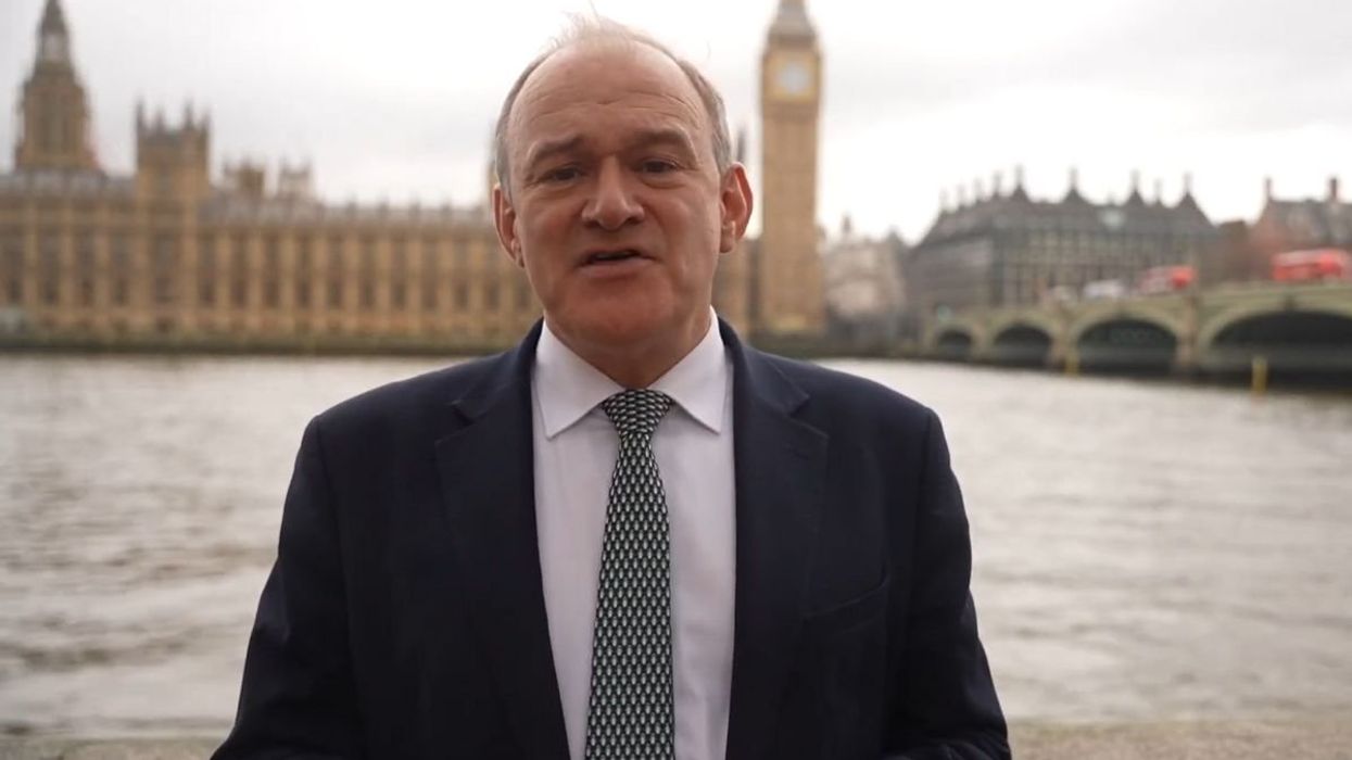 Ed Davey vows to defeat Nigel Farage and swipes at Donald Trump in New Year message