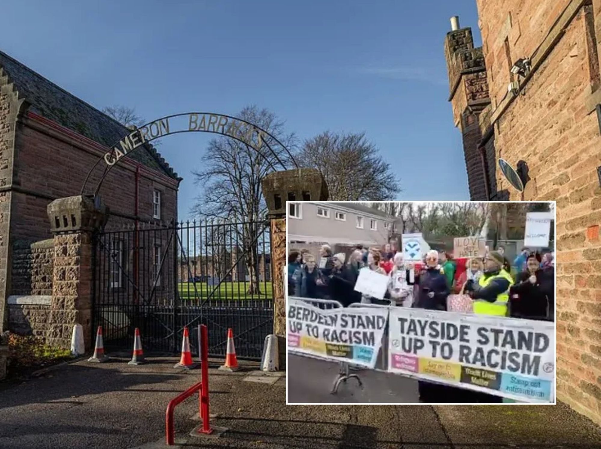 Hundreds of migrant men move into barracks as fears raised over safety of British Army families