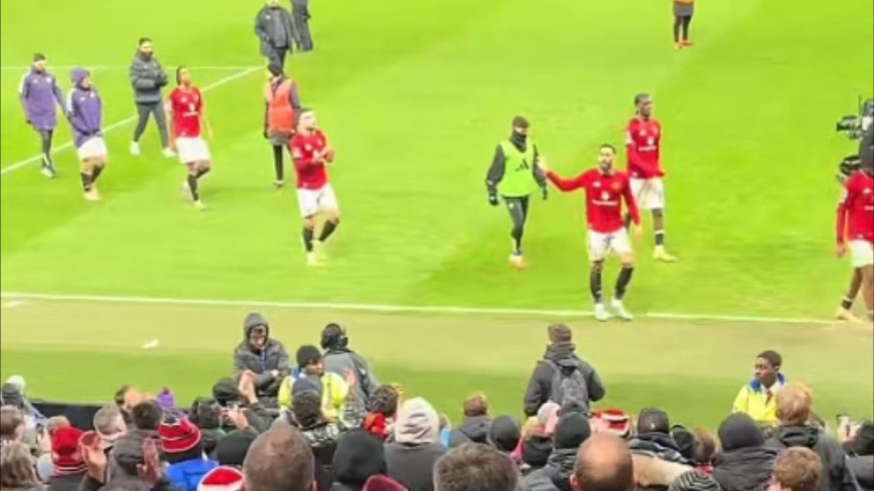 Man United star spotted gesturing angrily towards fans after points dropped in Wolves draw