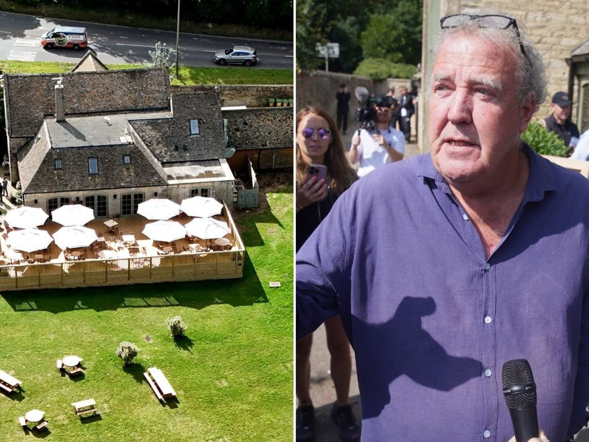 The Farmer's Dog: Four hospitalised near Jeremy Clarkson pub following car crash