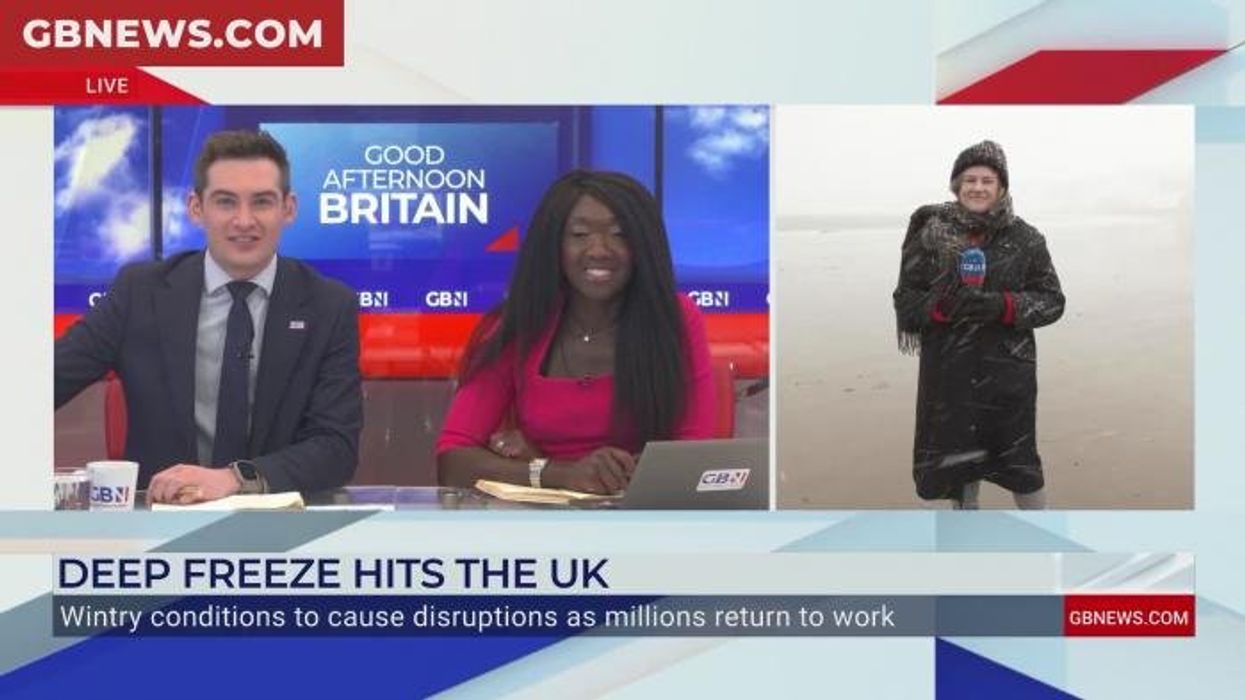 WATCH: Anna Riley braves snowy Scarborough as deep freeze sweeps Britain