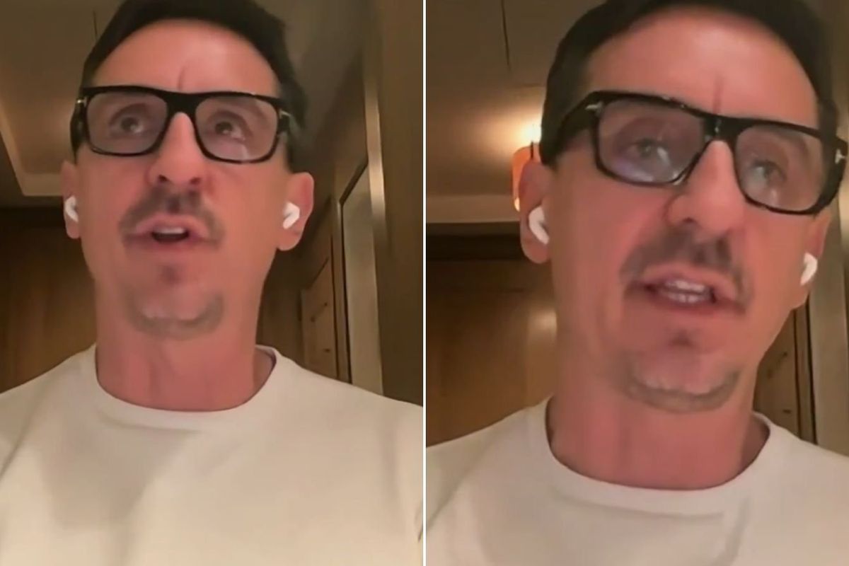 Gary Neville accused of 'verbal diarrhea' by football pundit after Man Utd decision to sack Ruben Amorim