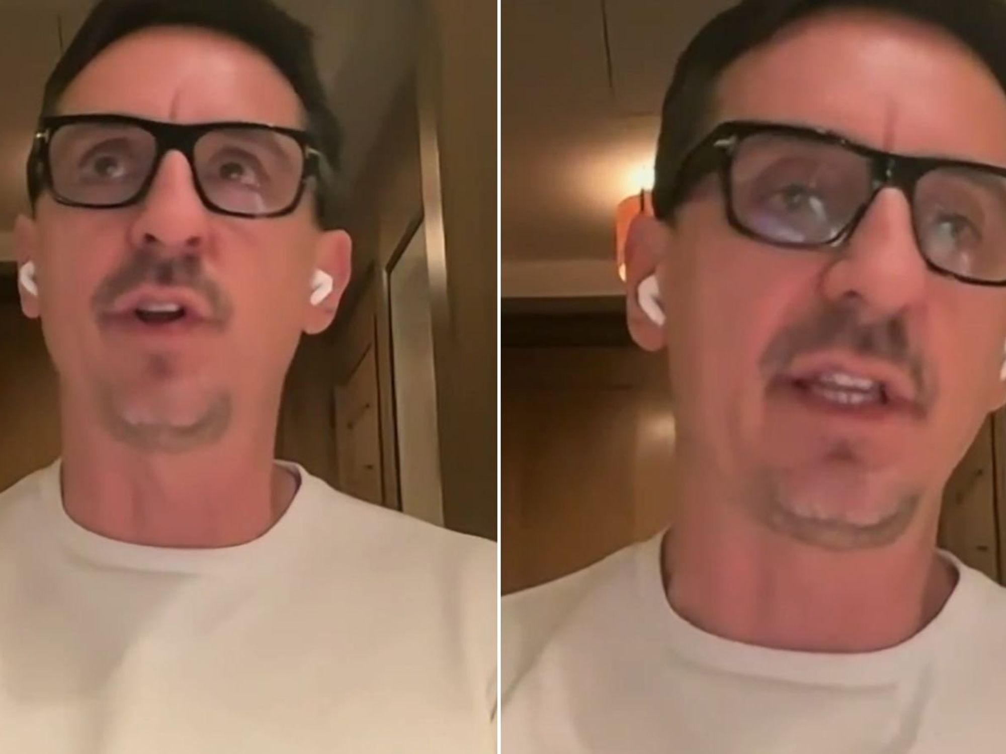 Gary Neville accused of 'verbal diarrhea' by football pundit after Man Utd decision to sack Ruben Amorim