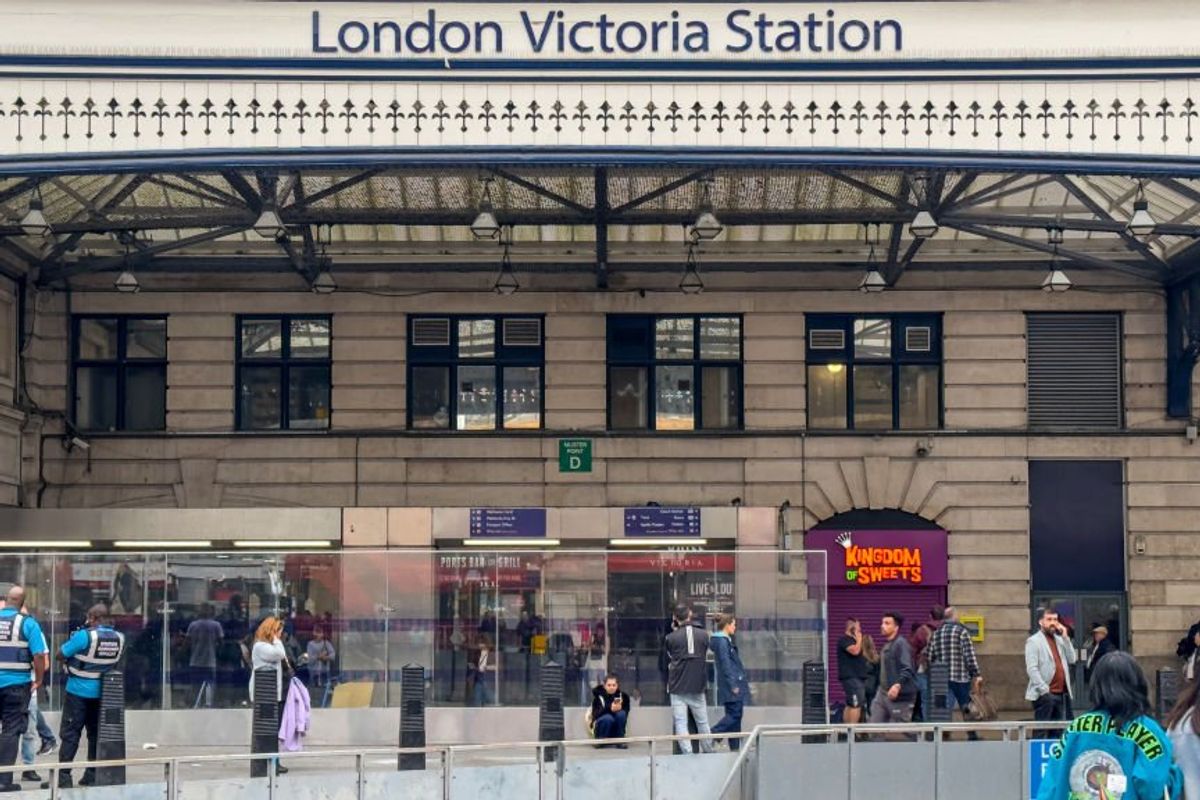 Nine men arrested after mass brawl breaks out at Wetherspoons bar at London Victoria station