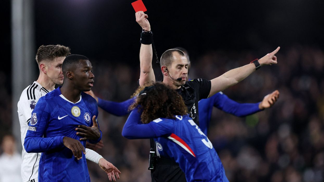 Marc Cucurella sent off as Chelsea meltdown leads to three more cards in Fulham clash
