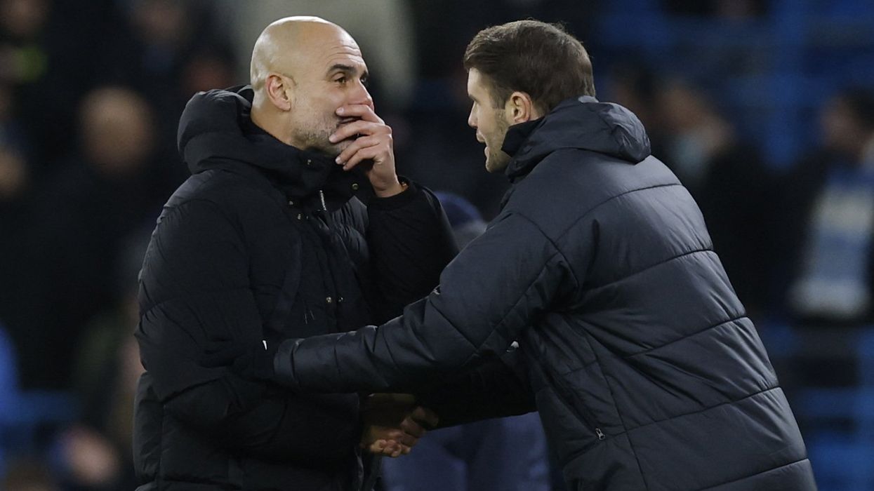 Pep Guardiola clashes with Brighton boss as Man City lose further ground in title race