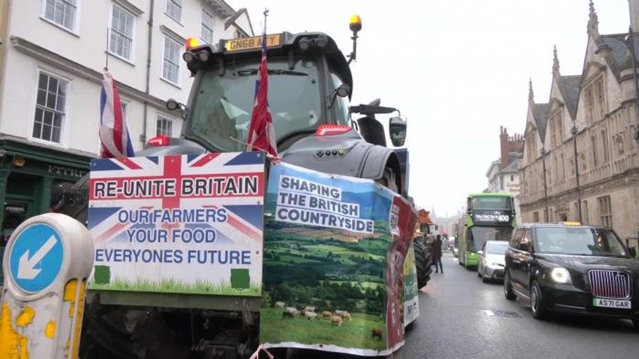 WATCH: Farmers descend on Oxford Farming Conference in latest inheritance tax protest