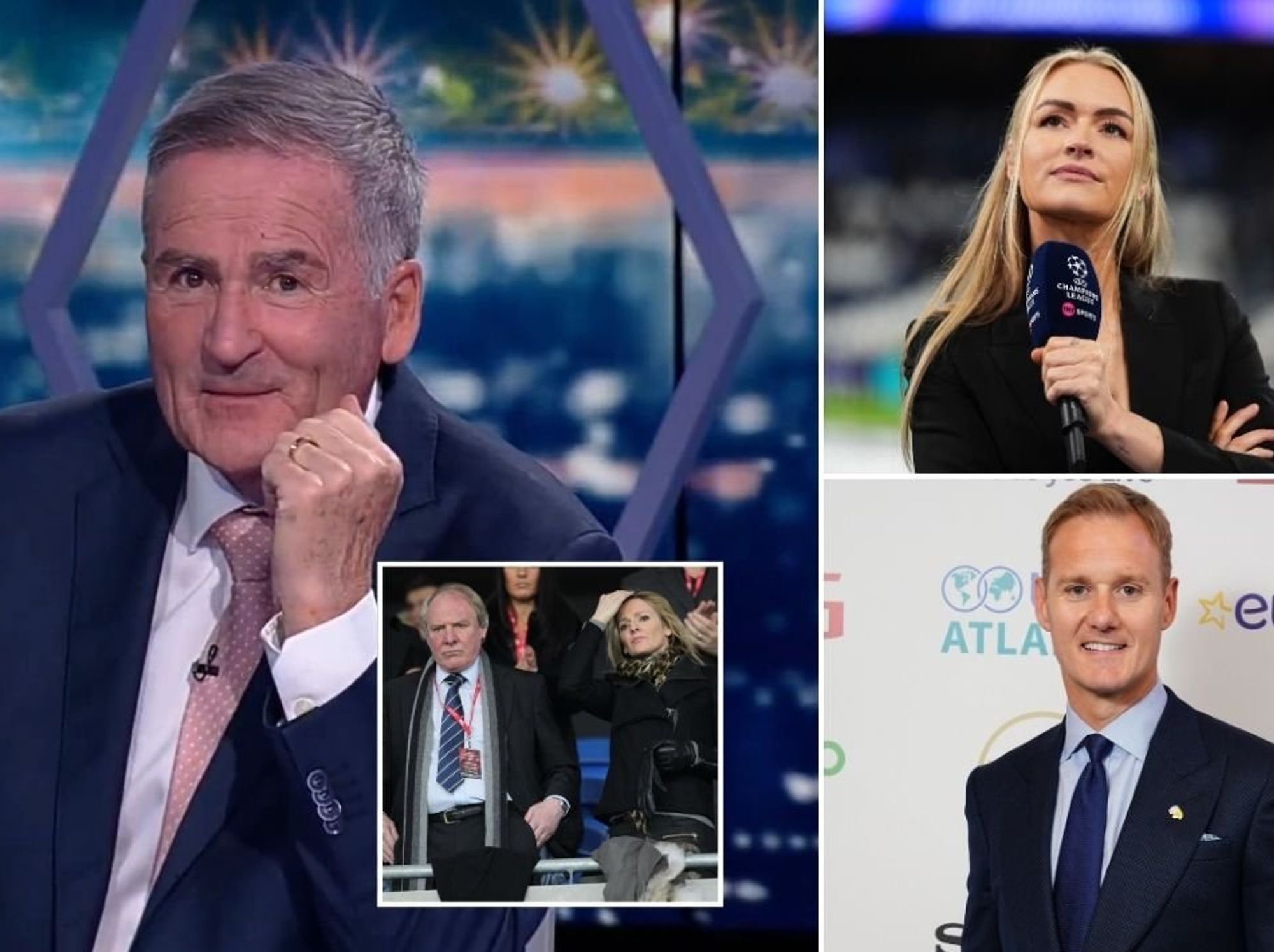 Laura Woods, Dan Walker and Richard Keys in social media spat over Gabby Logan 'dig' after father's death