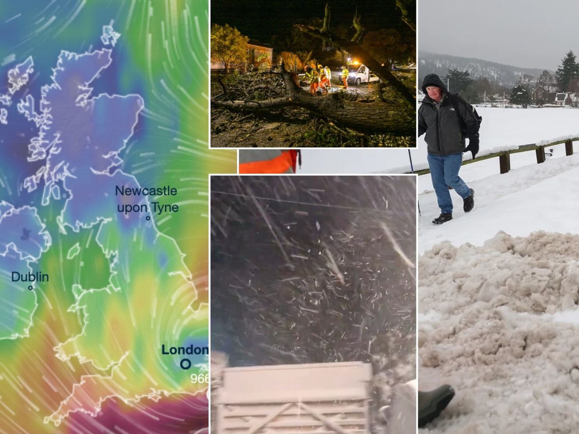 Snowbomb smashes Britain with 'worst snow for a decade' - Storm Goretti sparks mass power cuts, t...