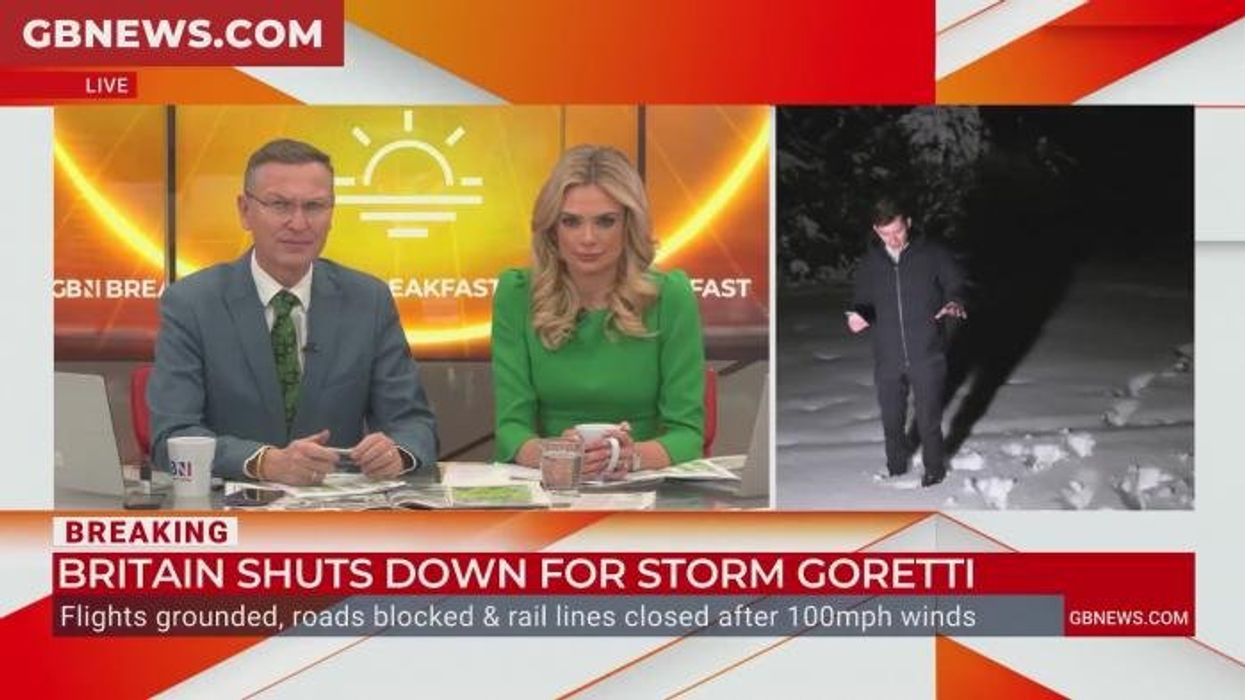 WATCH: Will Godley reports from Wales as Storm Goretti causes chaos with 25cm of snow: 'There's so much, I'm not touching the ground!'