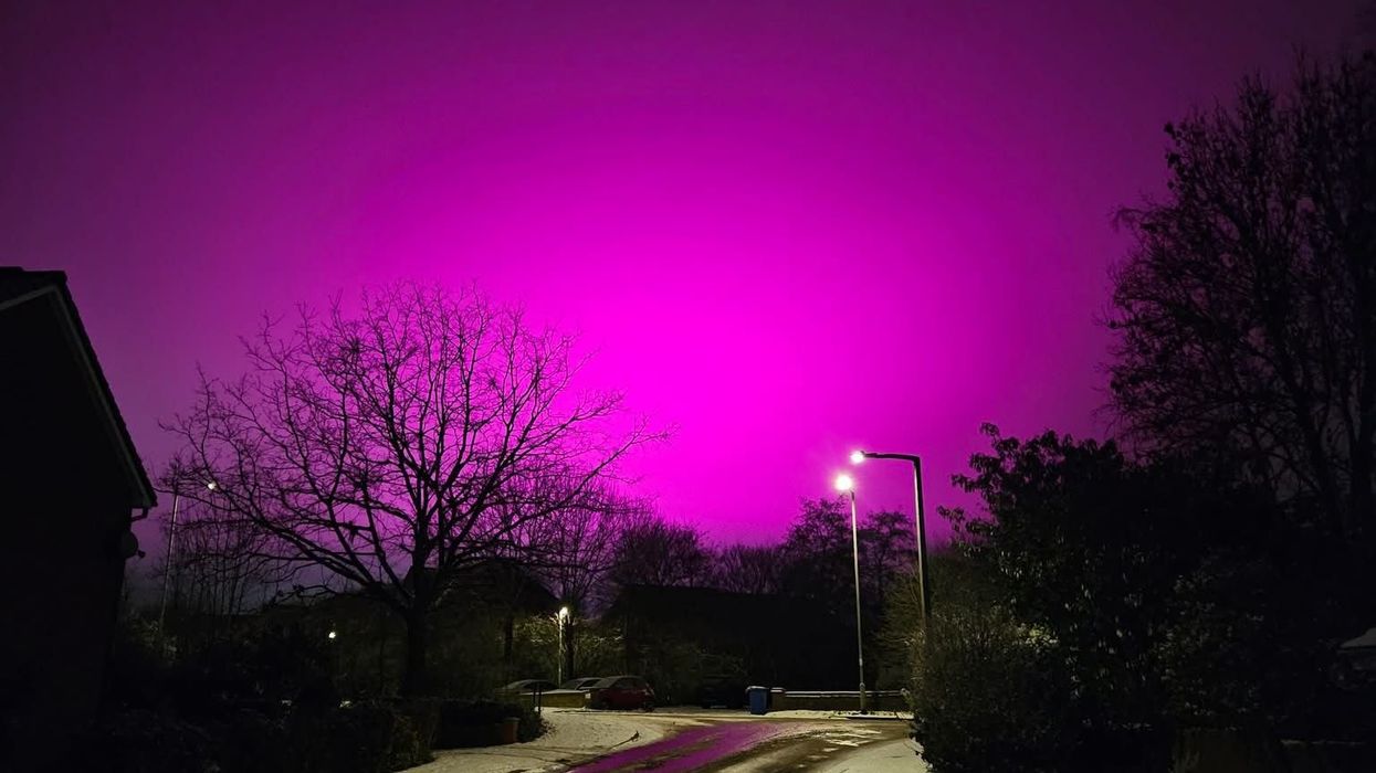 Birmingham sky mysteriously turns pink in incredible images on night when Storm Goretti engulfs Britain