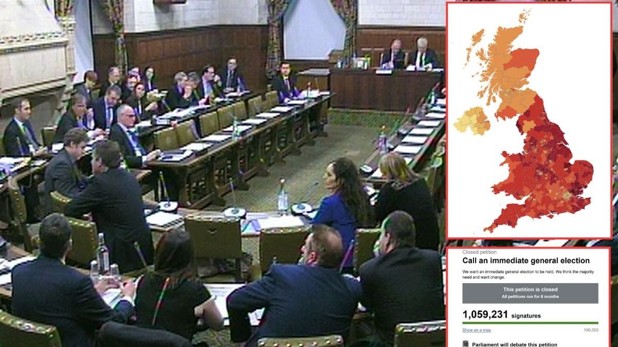 MPs prepare for debate on calling immediate General Election after petition received ONE MILLION ...