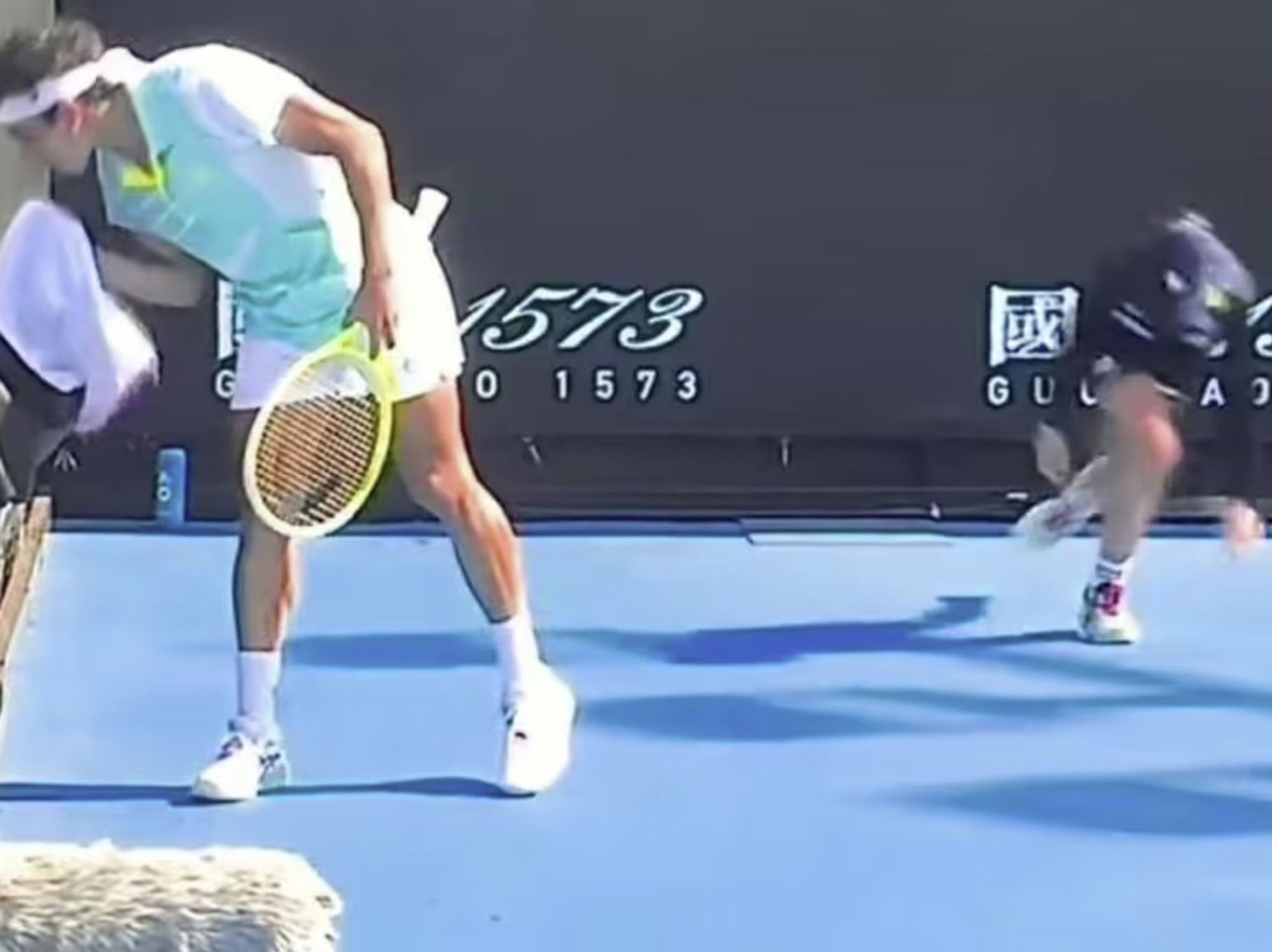 Australian Open match suspended after ball kid collapses as tennis player rushes to aid