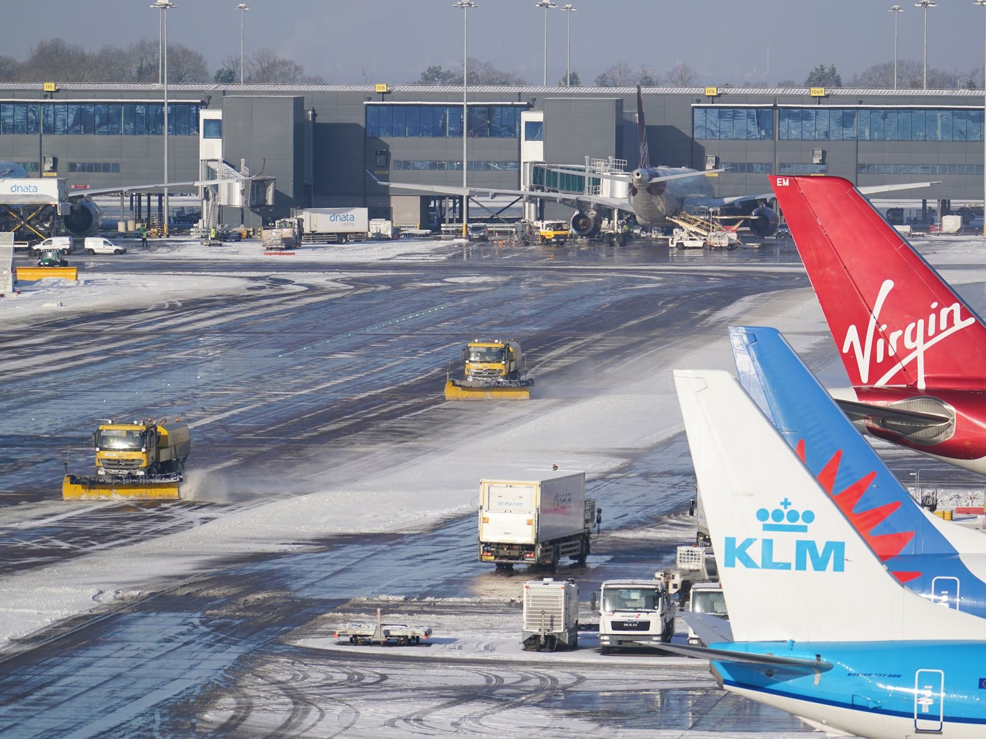 Airport closures impact thousands of Britons as dozens of flights forced to divert