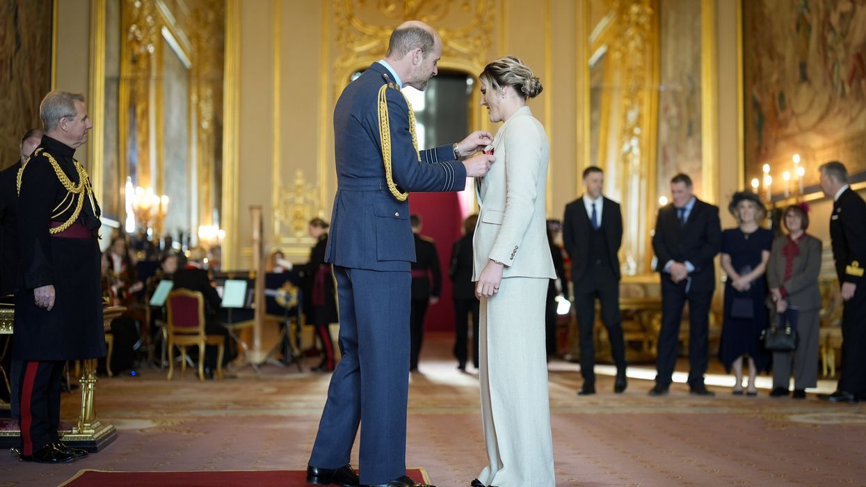 England legend skips training session to receive OBE from Prince William