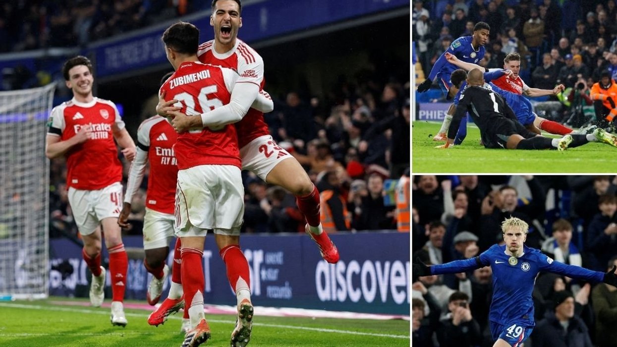 Arsenal take narrow lead in Carabao Cup clash against Chelsea after Robert Sanchez howlers