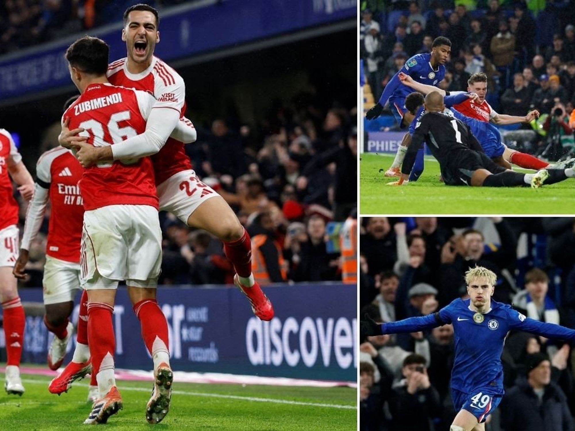 Arsenal take narrow lead in Carabao Cup clash against Chelsea after Robert Sanchez howlers