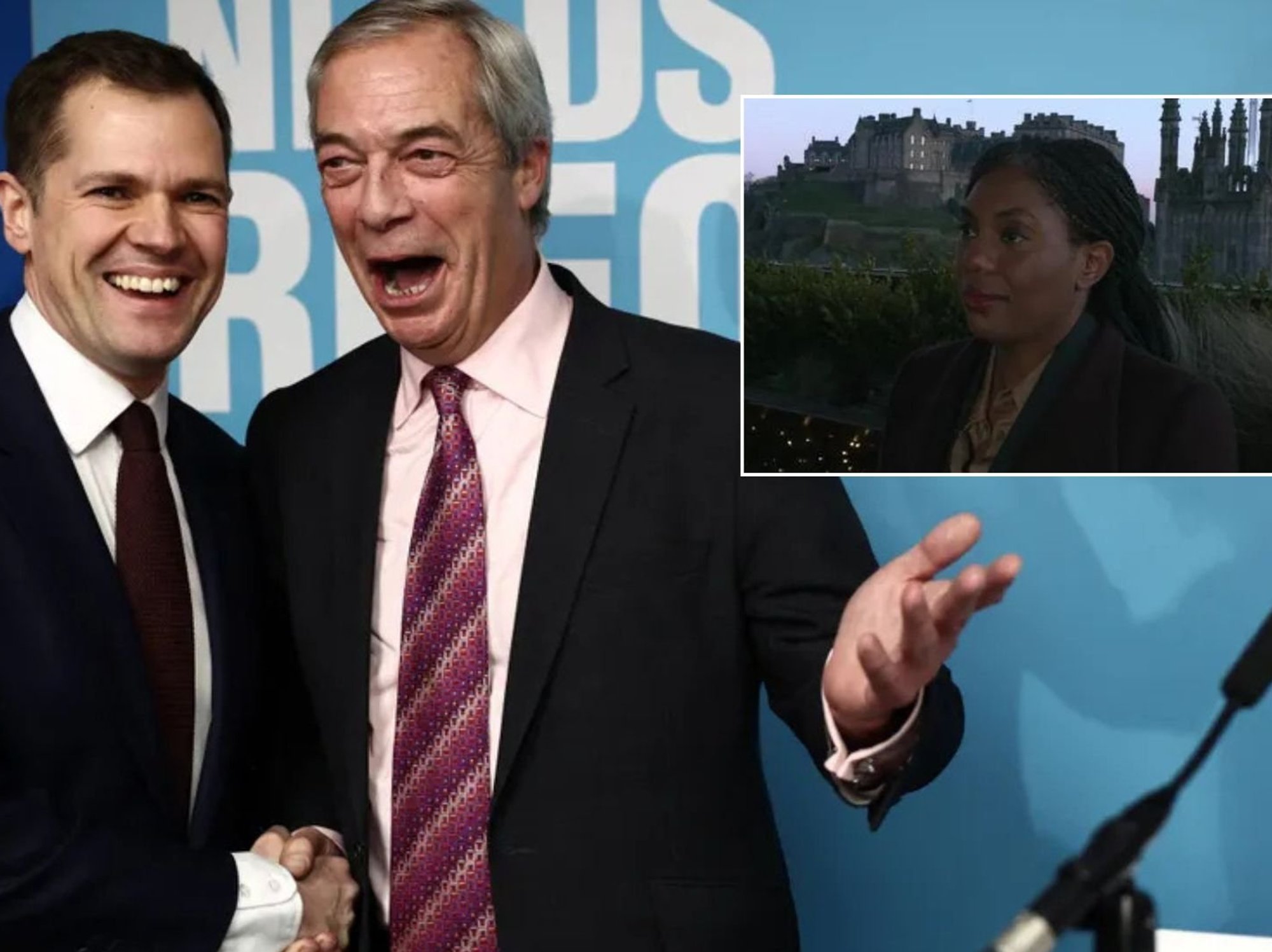 Kemi Badenoch THANKS Nigel Farage for 'making Tories stronger' in damning swipe at Robert Jenrick...