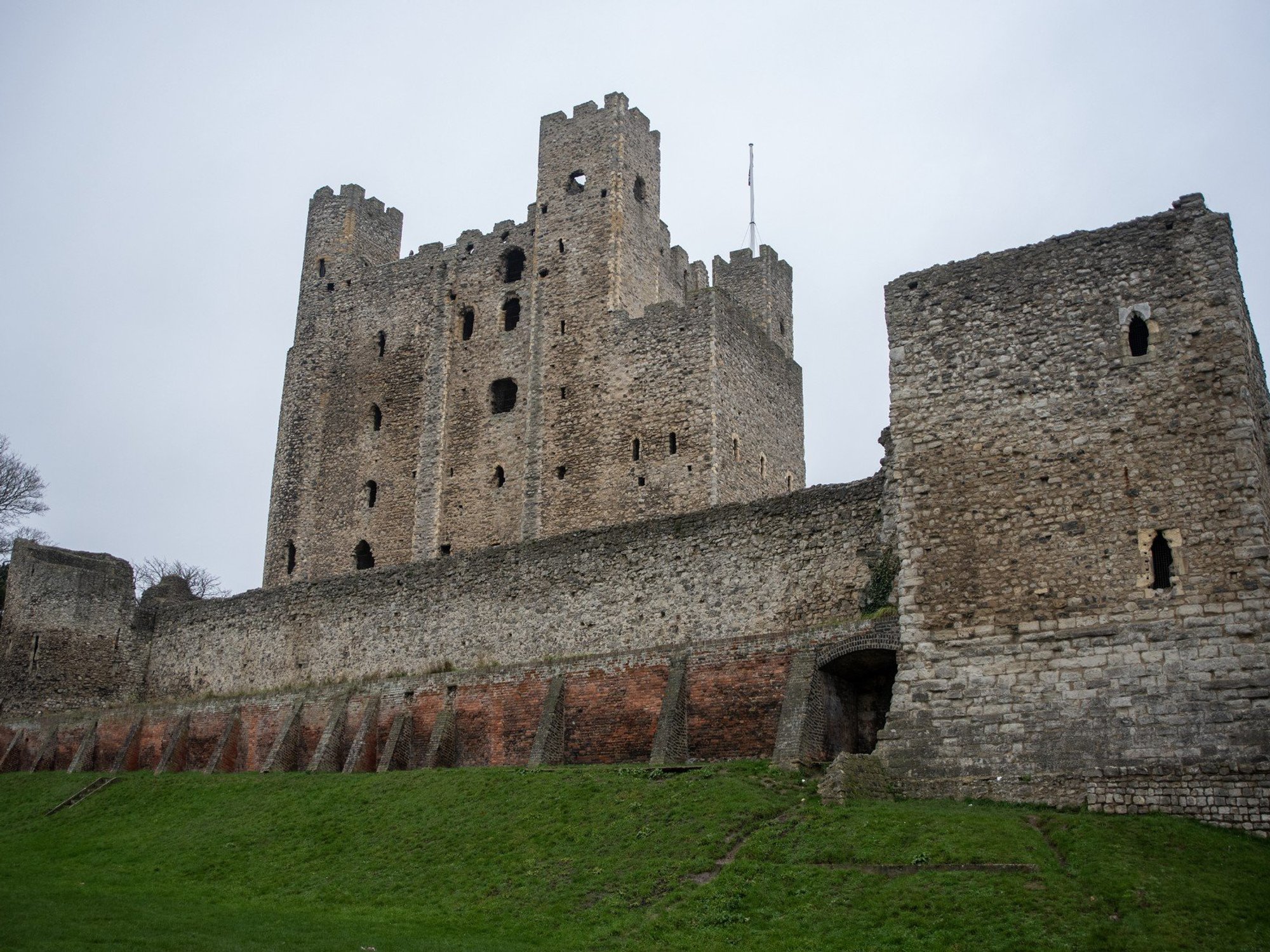 Man falls from historic British castle before being rushed to hospital with multiple injuries