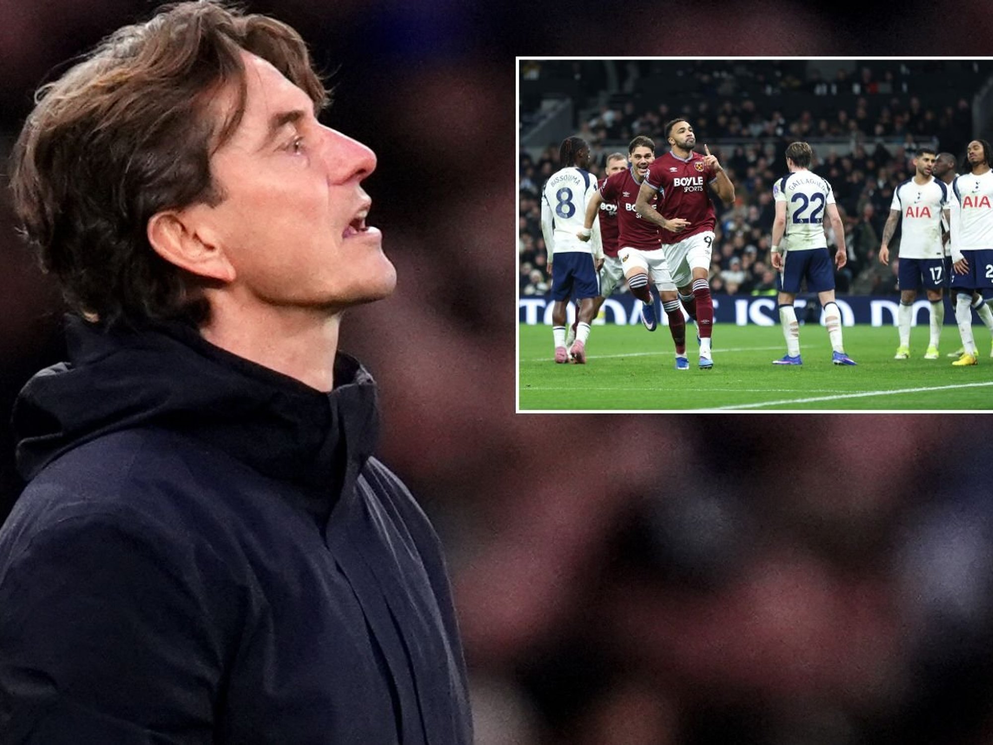 Tottenham board 'considering sacking Thomas Frank' after nightmare defeat to West Ham