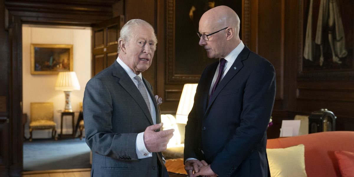 King Charles meets with Scotland’s First Minister as monarch avoids reunion with Prince Harry in London King Charles meets with Scotland’s First Minister as monarch avoids reunion with Prince Harry in London