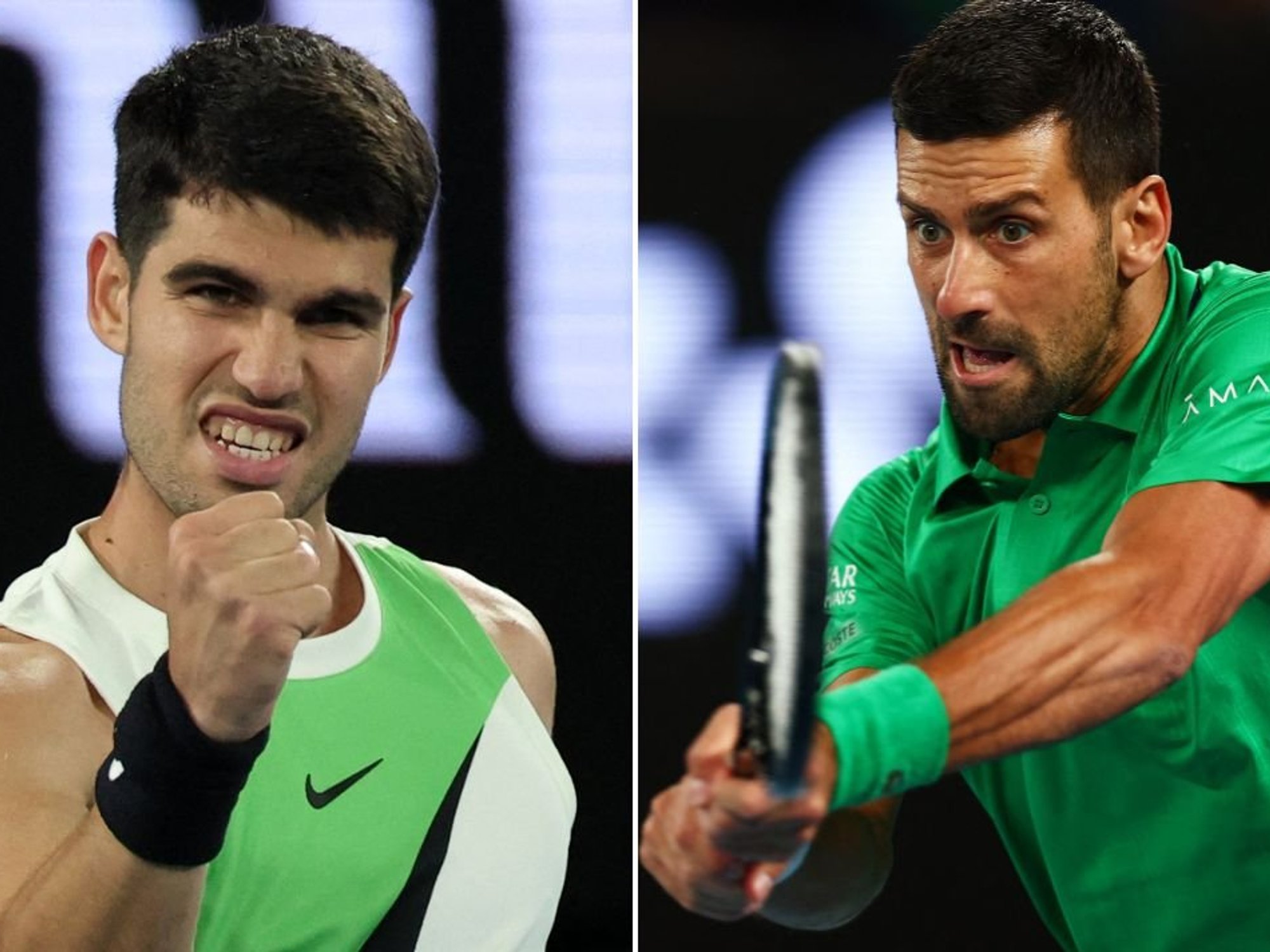 Novak Djokovic talks up 'copyright infringement' after witnessing new Carlos Alcaraz trick