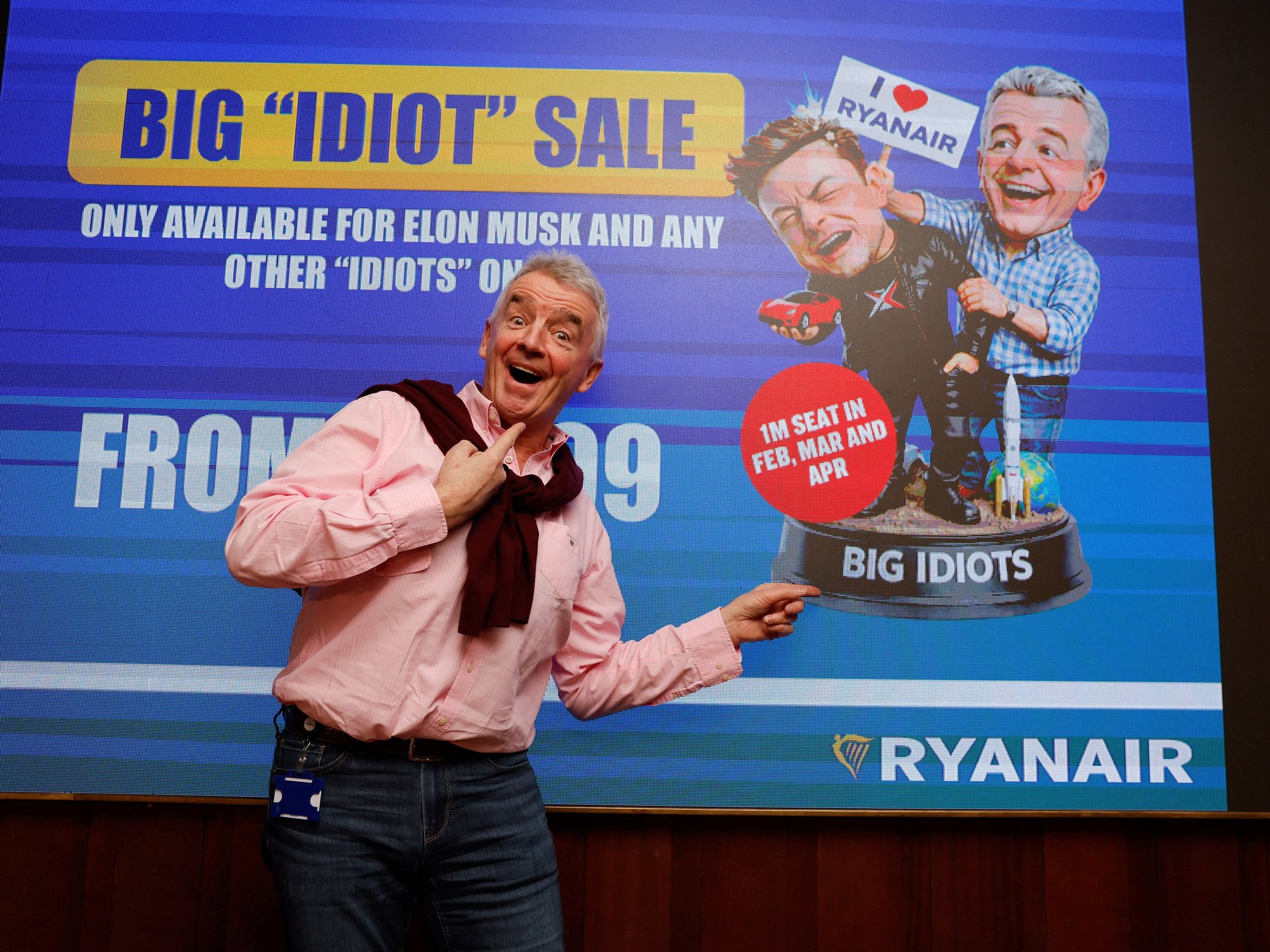 Ryanair boss hands Elon Musk remarkable offer after X CEO threatens to buy airline amid spat