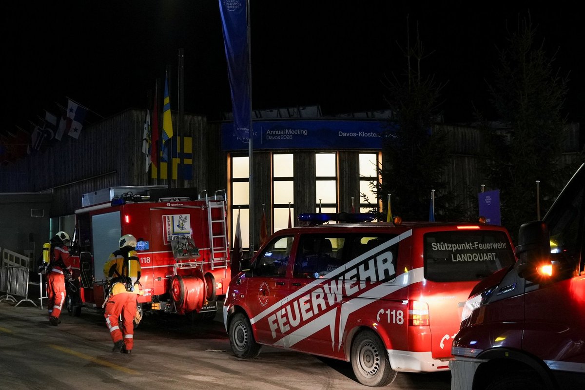 Davos evacuated as firefighters rush to scene following Donald Trump's bombshell trade threat U-turn