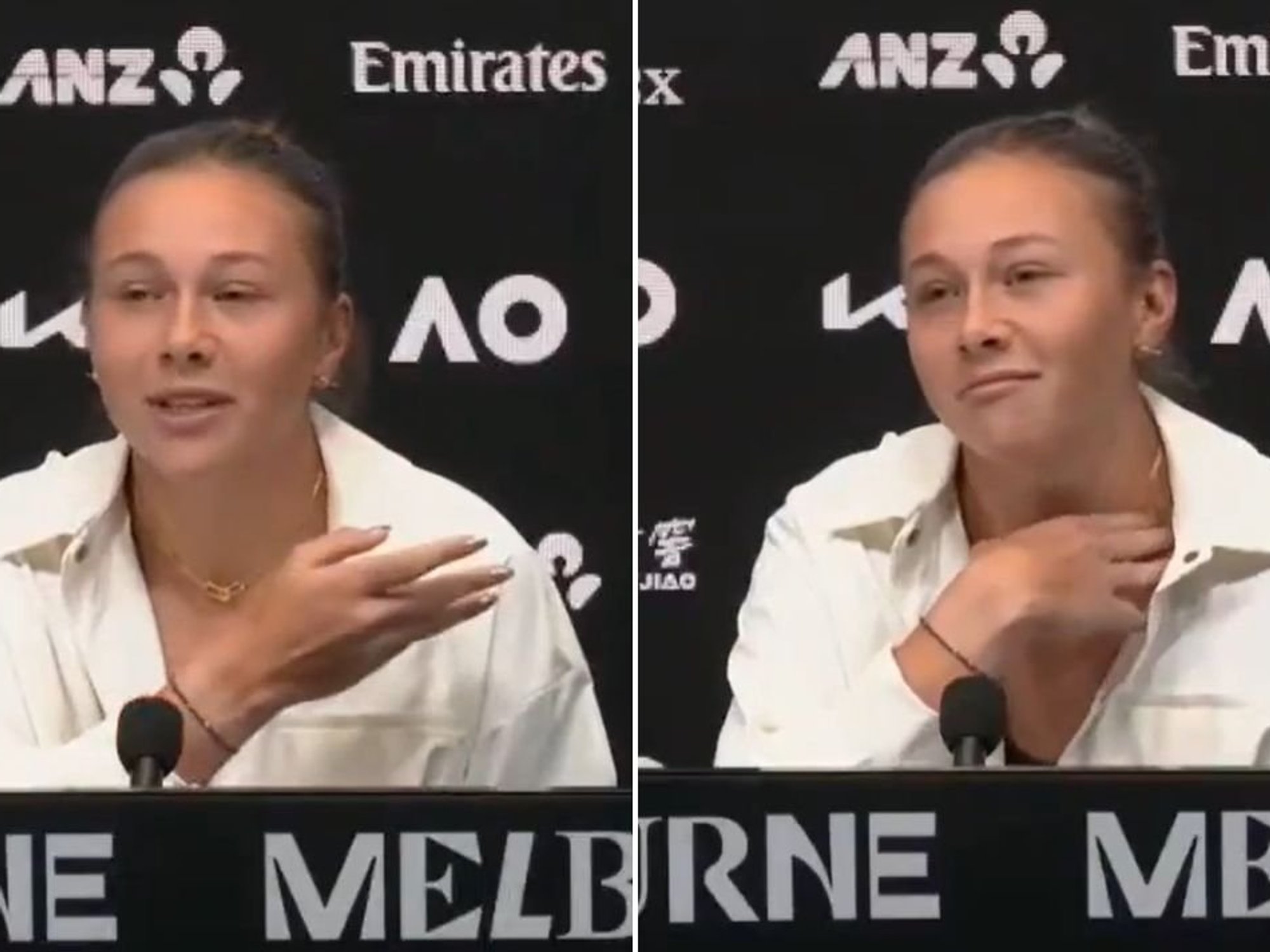 American tennis star snaps back at reporter at Australian Open over politics: 'Not relevant'