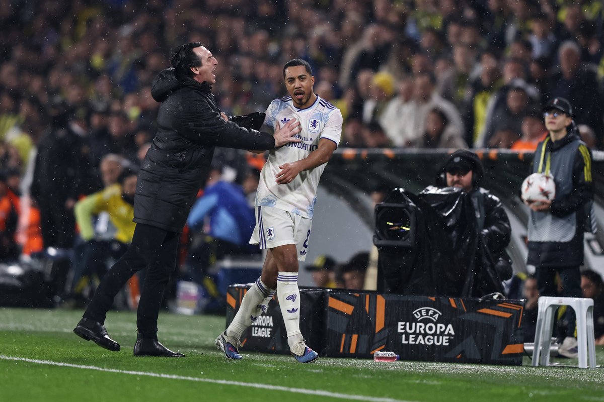 Aston Villa boss Unai Emery issues response after pushing Youri Tielemans during Fenerbahce Europa League win