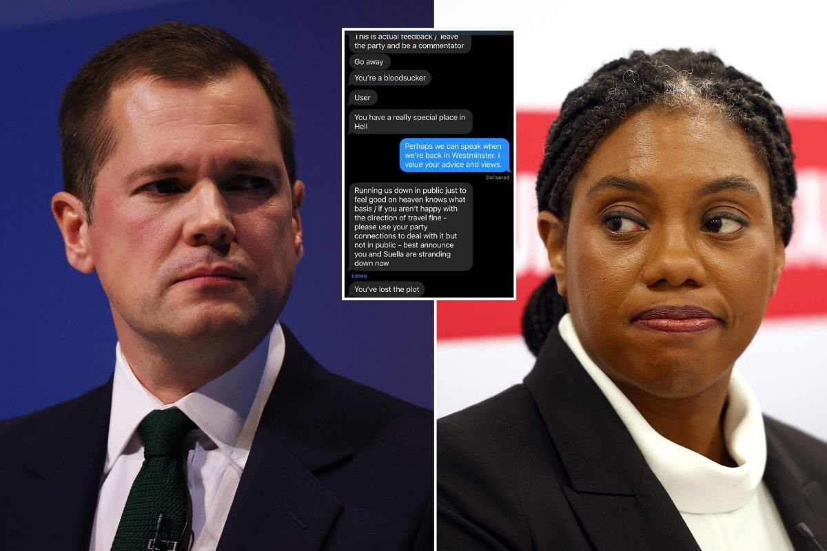 Robert Jenrick leaks bombshell text messages after Kemi Badenoch accuses him of 'lying'