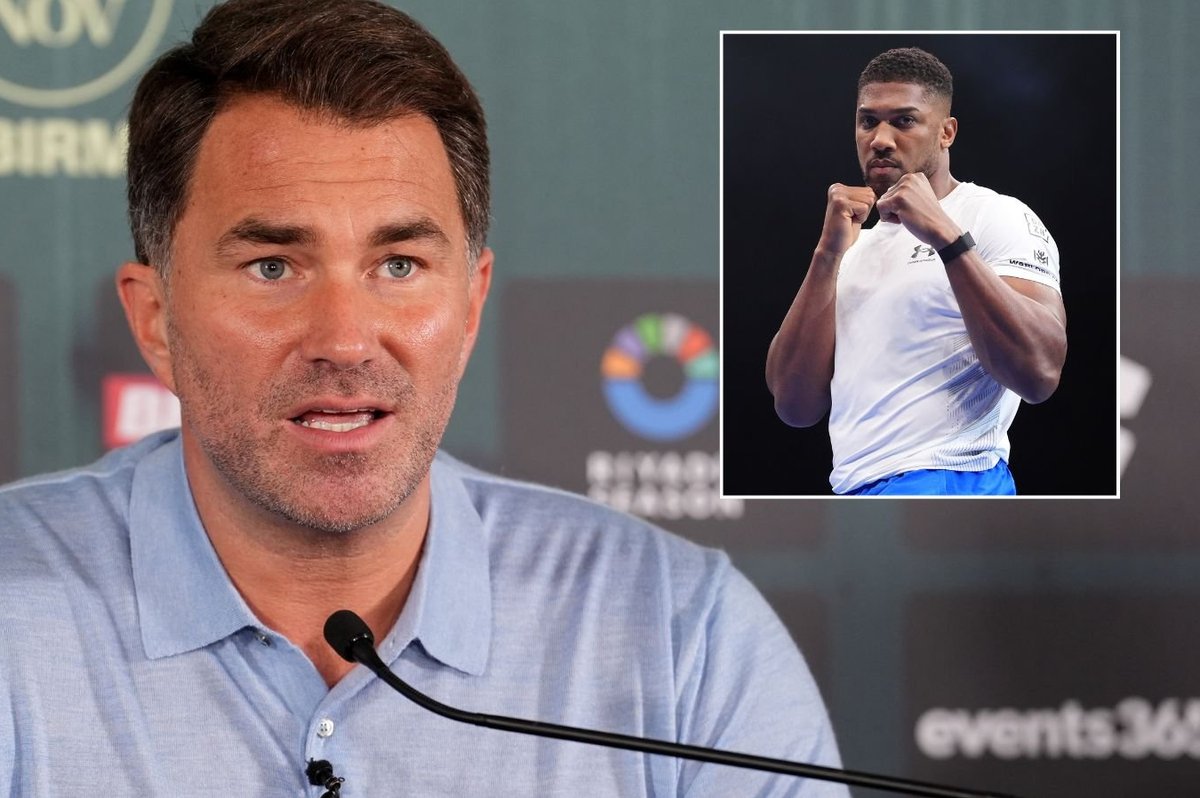 Eddie Hearn makes admission about Anthony Joshua's future after tragic car crash that killed two friends