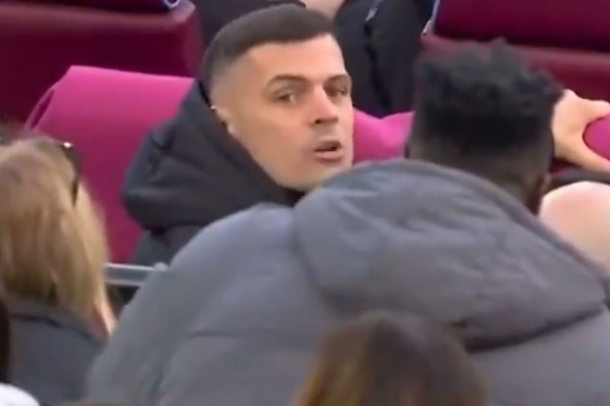 Granit Xhaka clashes with West Ham fans in the stands as Sunderland crash to disappointing defeat