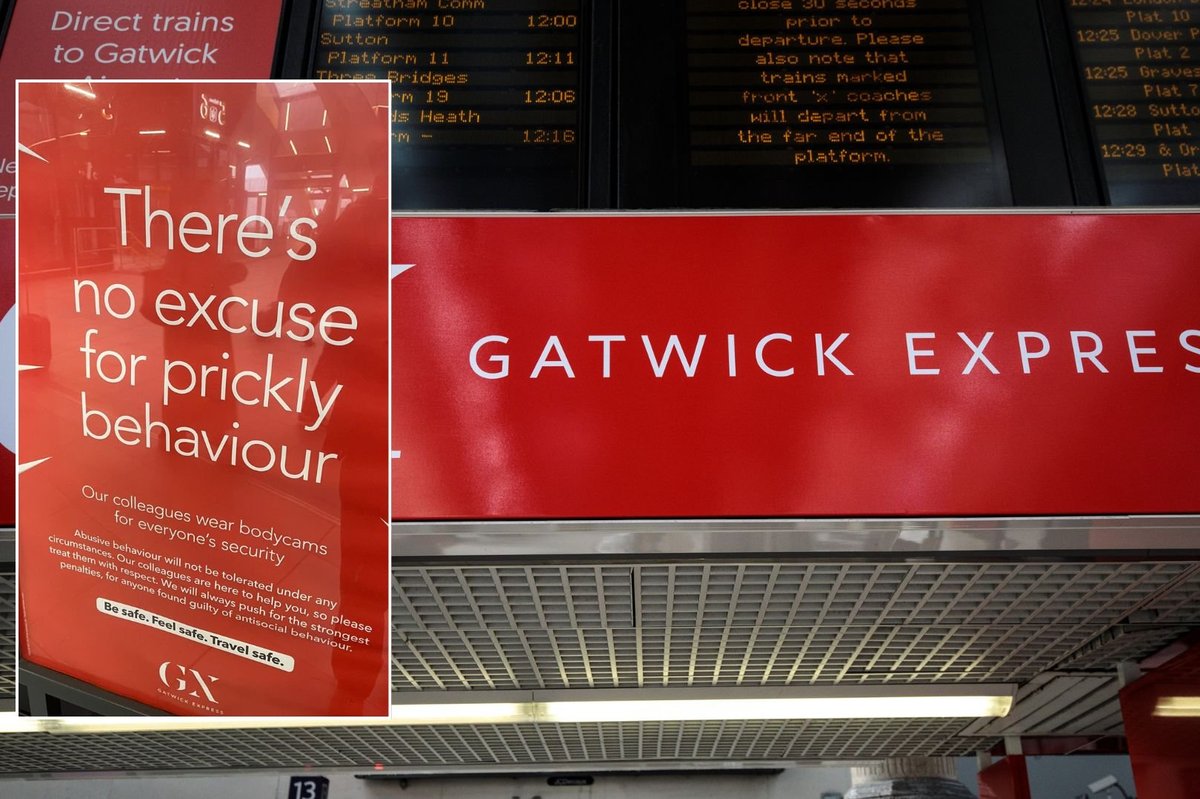 Gatwick Express sparks outrage after fitting staff with bodycams to tackle ‘prickly behaviour’
