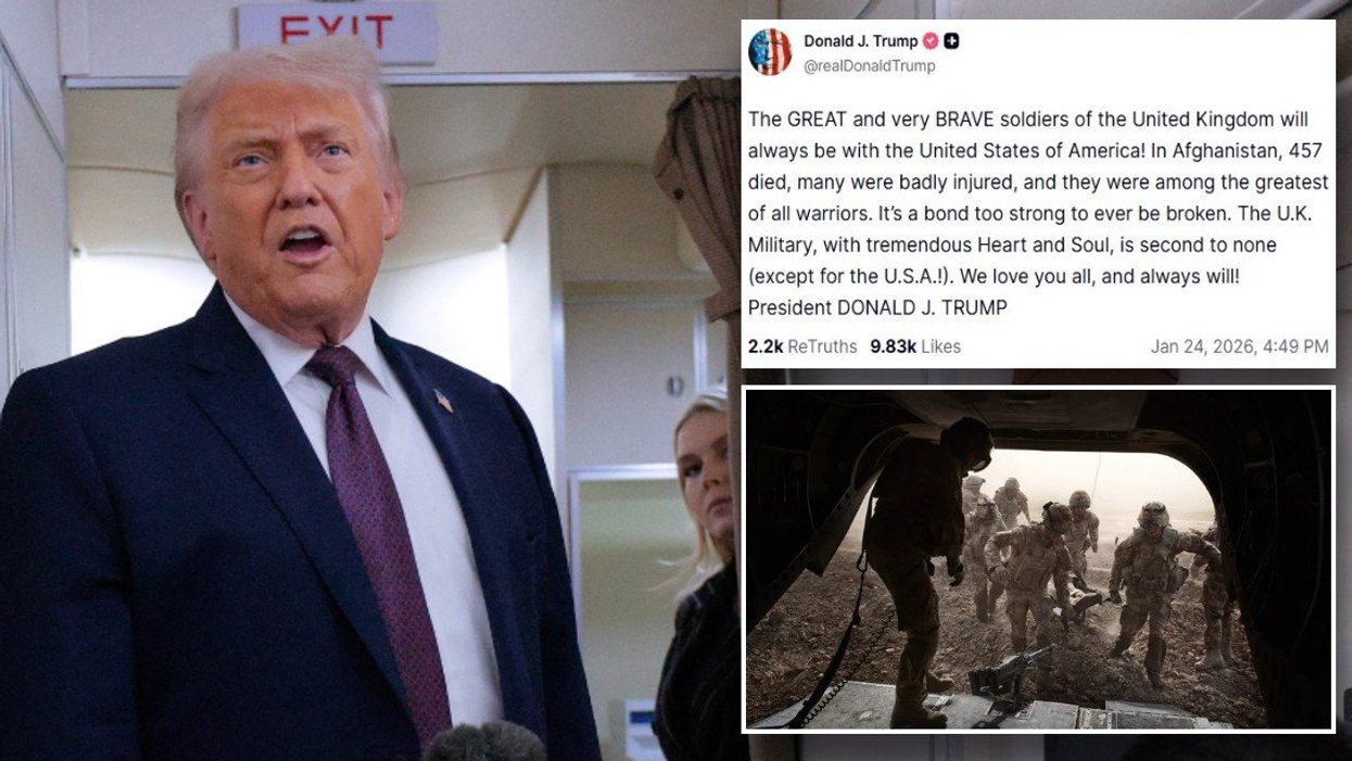 Donald Trump hails British soldiers as 'greatest of all warriors' in climbdown over Nato troops