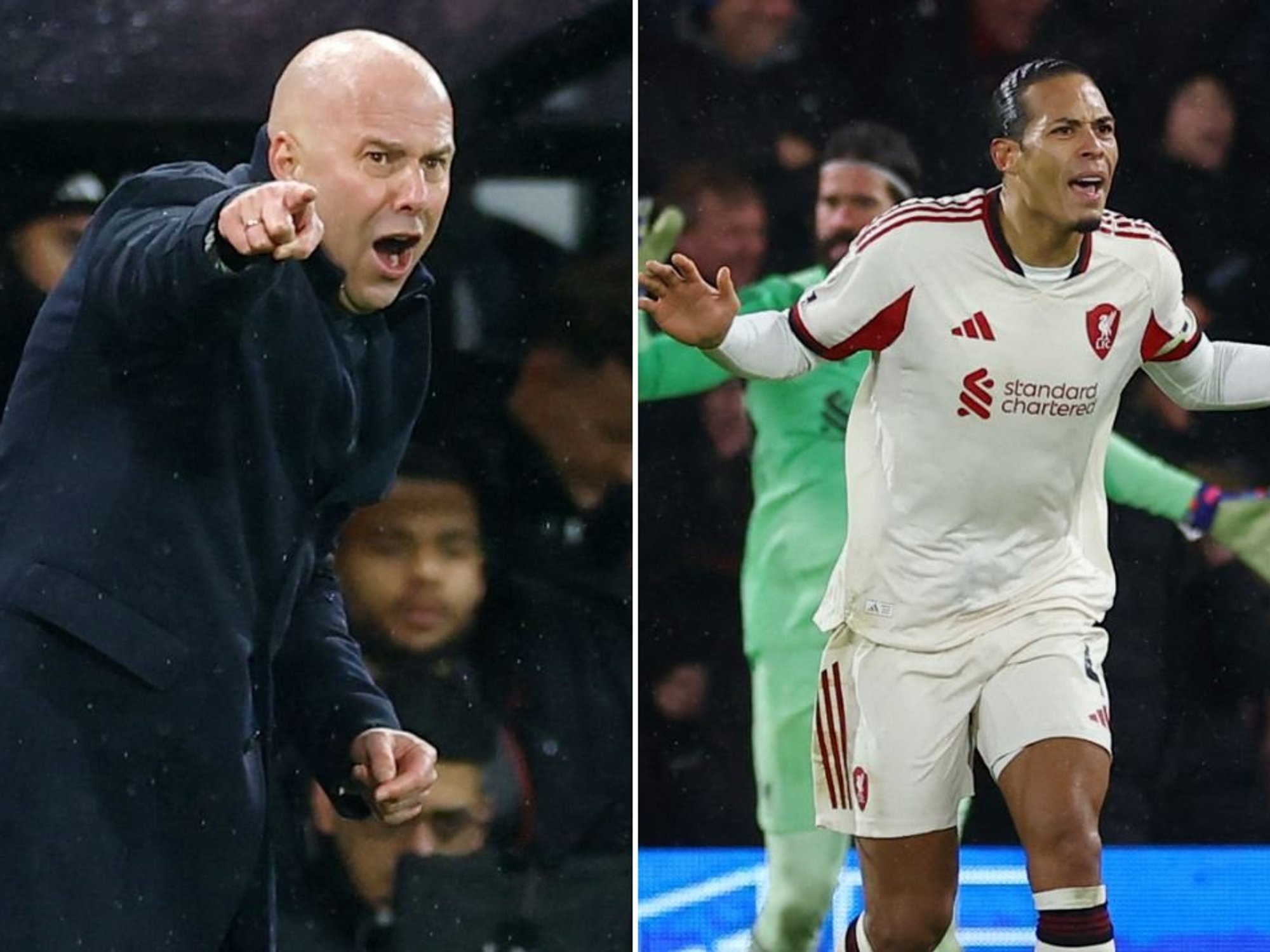 Liverpool boss Arne Slot and Virgil van Dijk at loggerheads over reason for dramatic Bournemouth loss