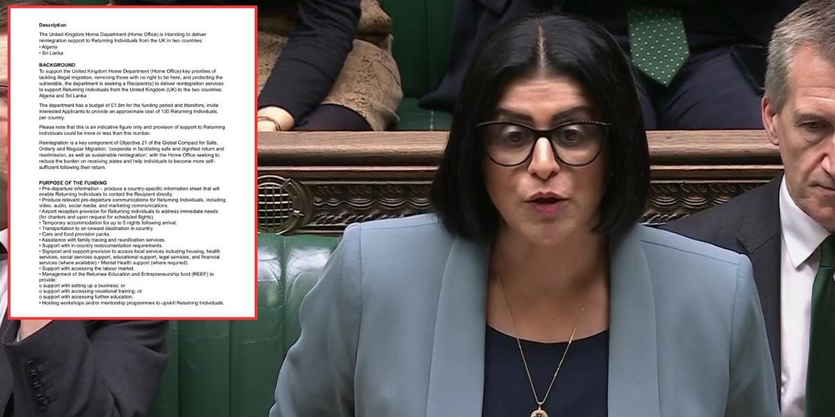 Shabana Mahmood’s Home Office supporting Foreign criminals offered free hotel stays and help setting up a business in Labour’s return deals Shabana Mahmood’s Home Office supporting Foreign criminals offered free hotel stays and help setting up a business in Labour’s return deals