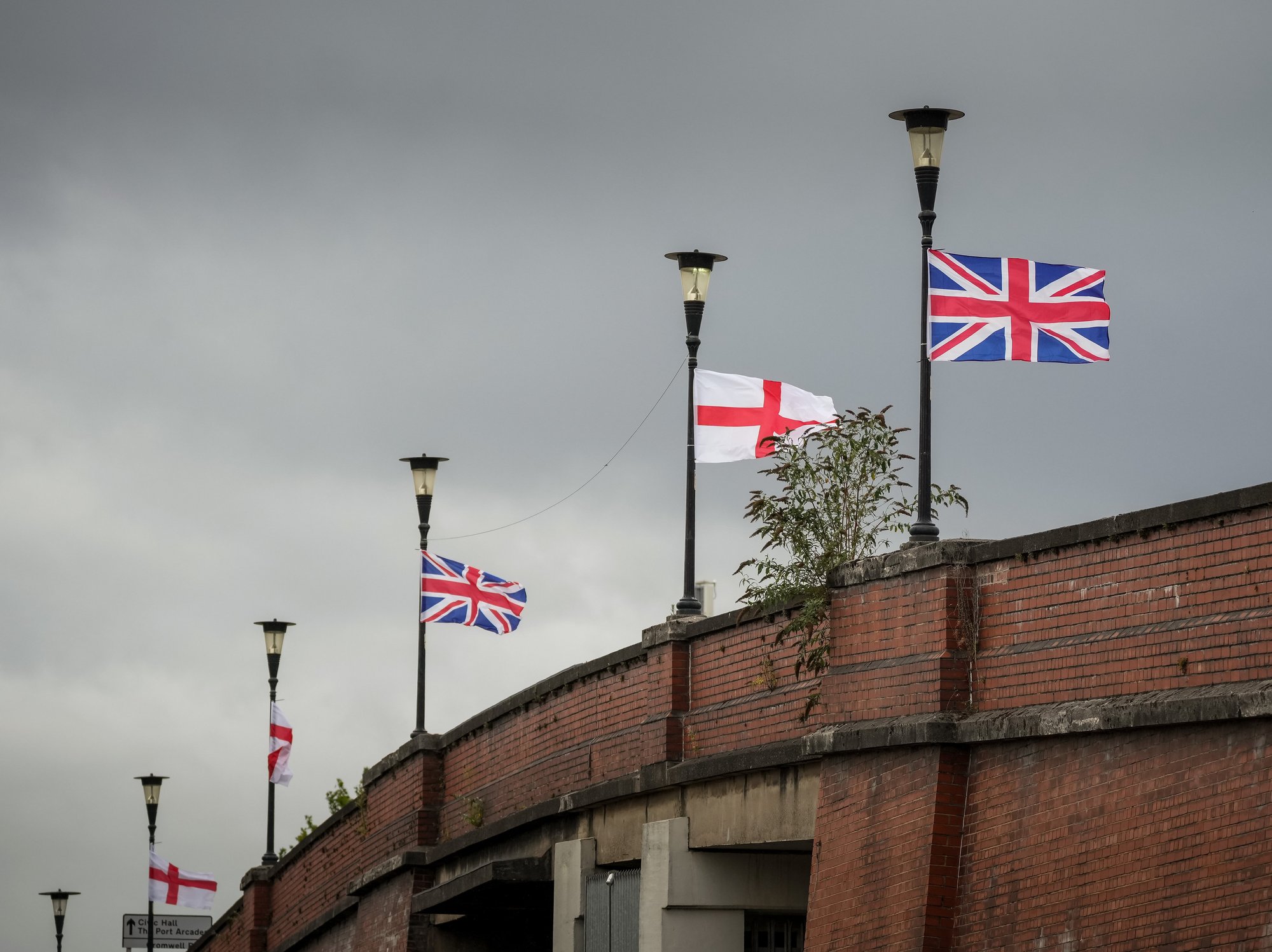 Council blames wet weather for removing Union Jack flags hung by patriotic Britons
