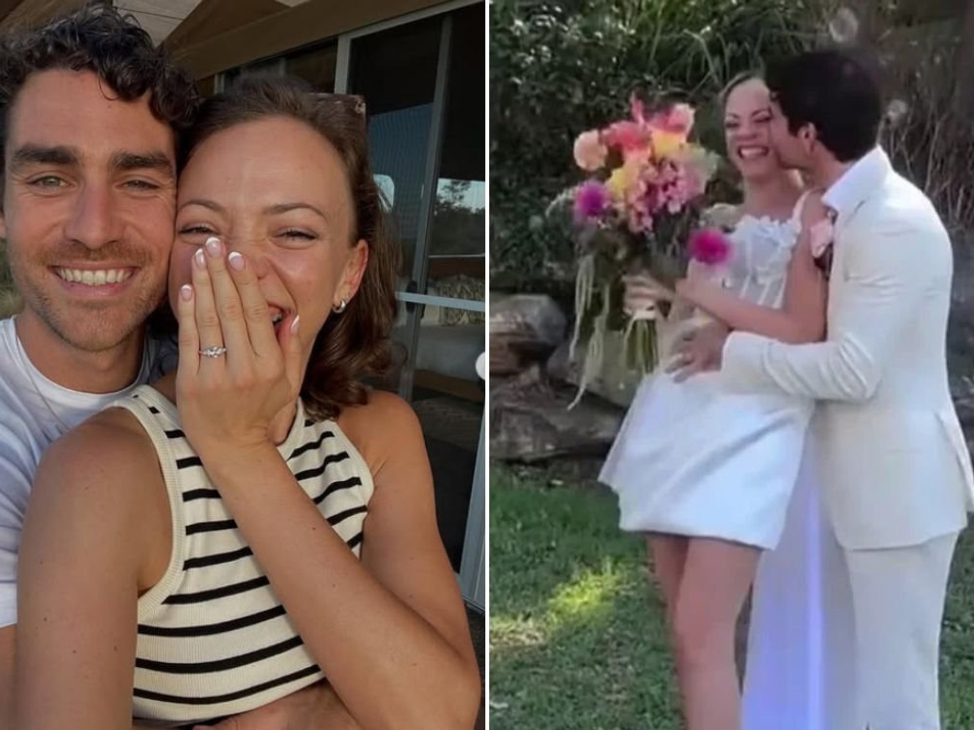 EastEnders and Emmerdale actress marries soap star boyfriend in Sydney Harbour celebration