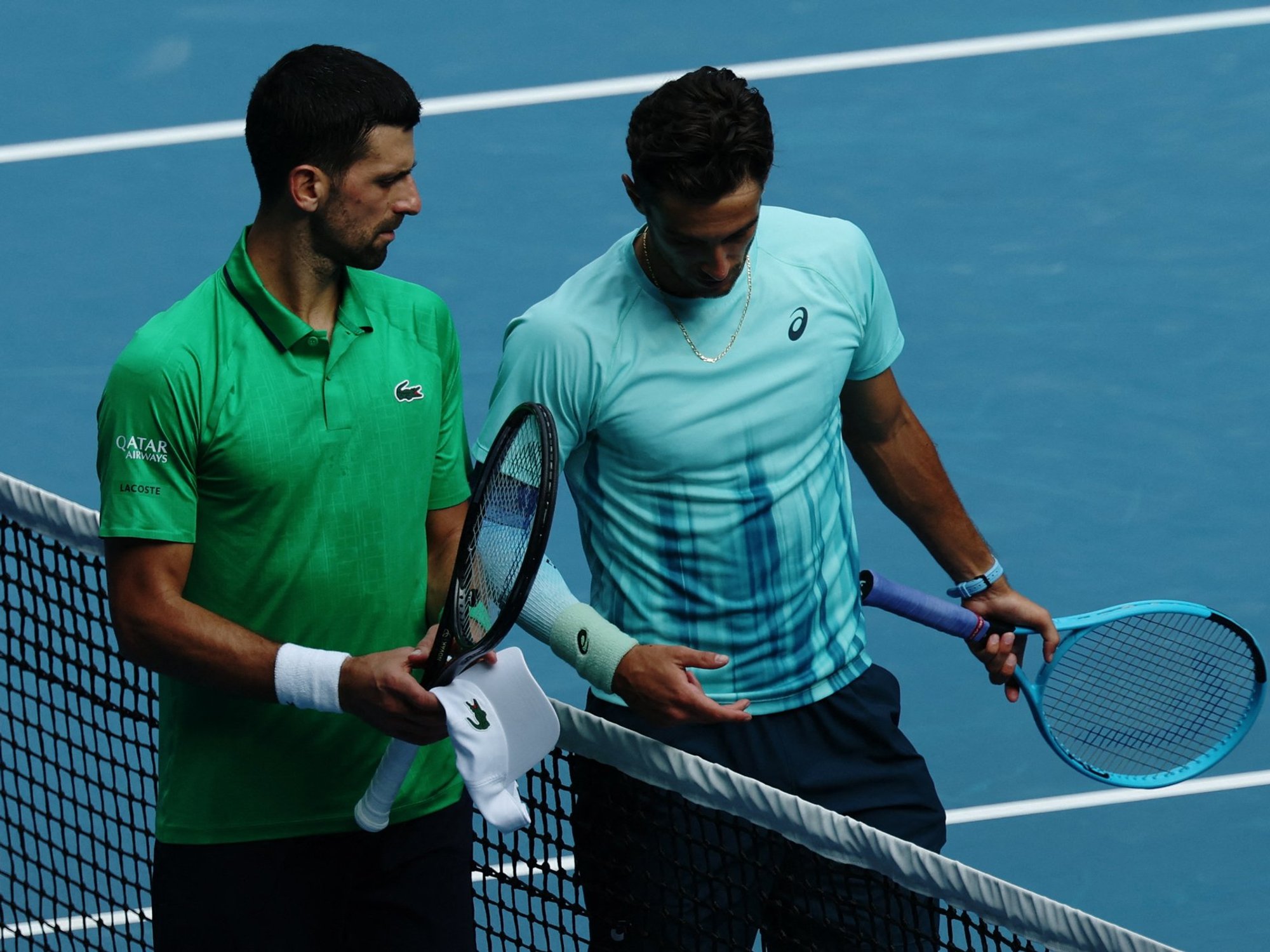 Novak Djokovic's 10-word message speaks volumes after Lorenzo Musetti retirement at Australian Open