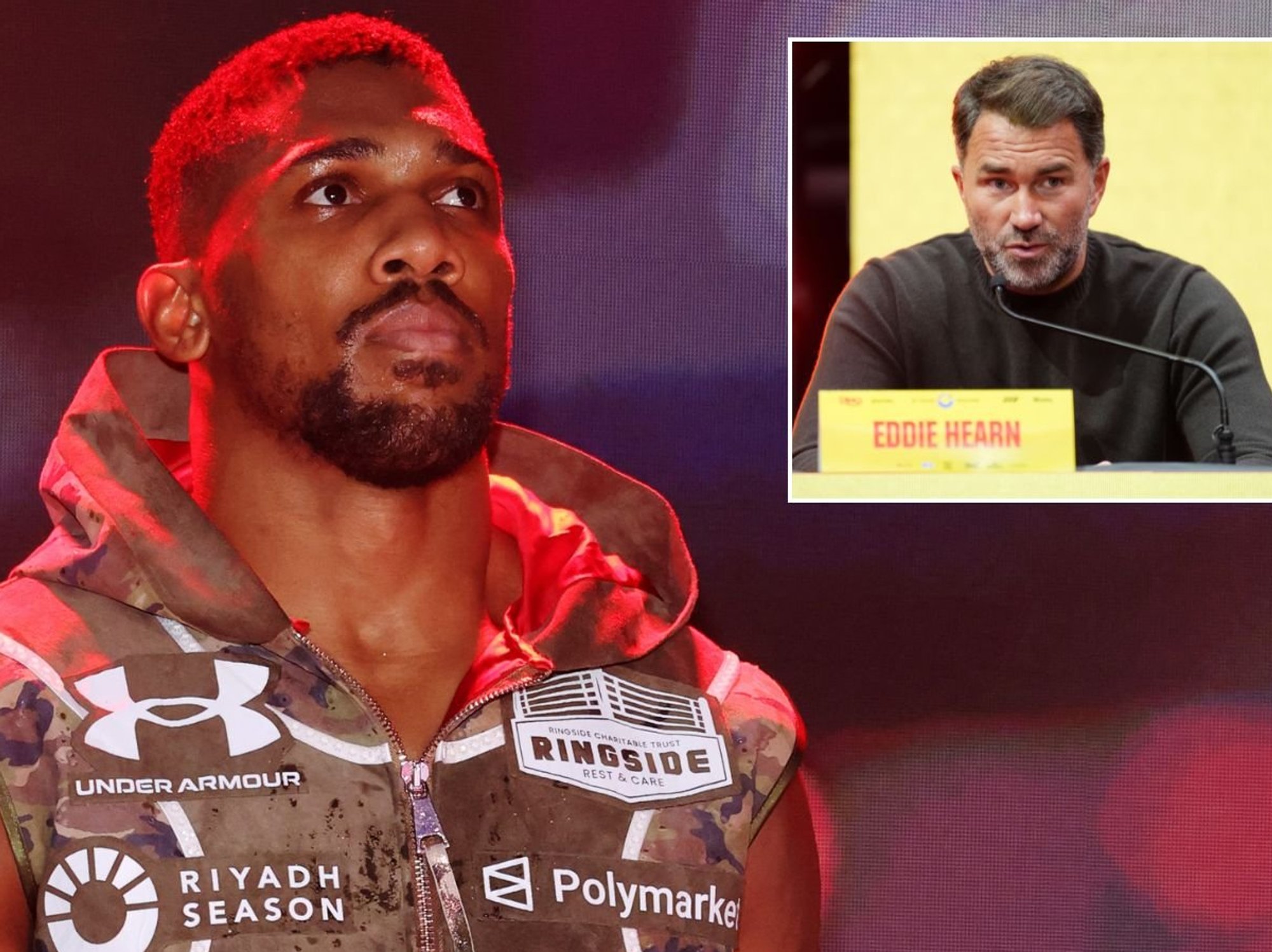 Eddie Hearn drops hint over Anthony Joshua decision after tragic car crash that killed two of his friends