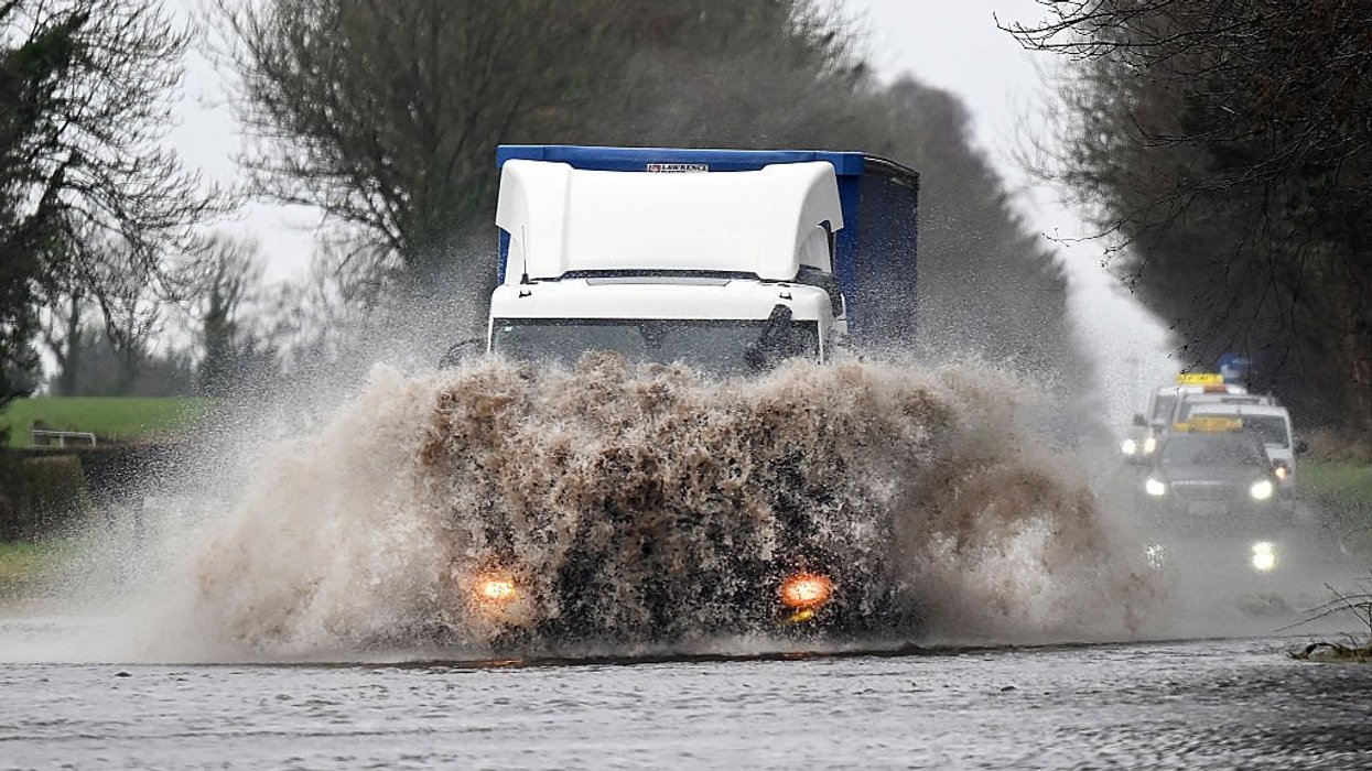 Lorry driver in 60s killed after crashing HGV into river during aftermath of Storm Chandra