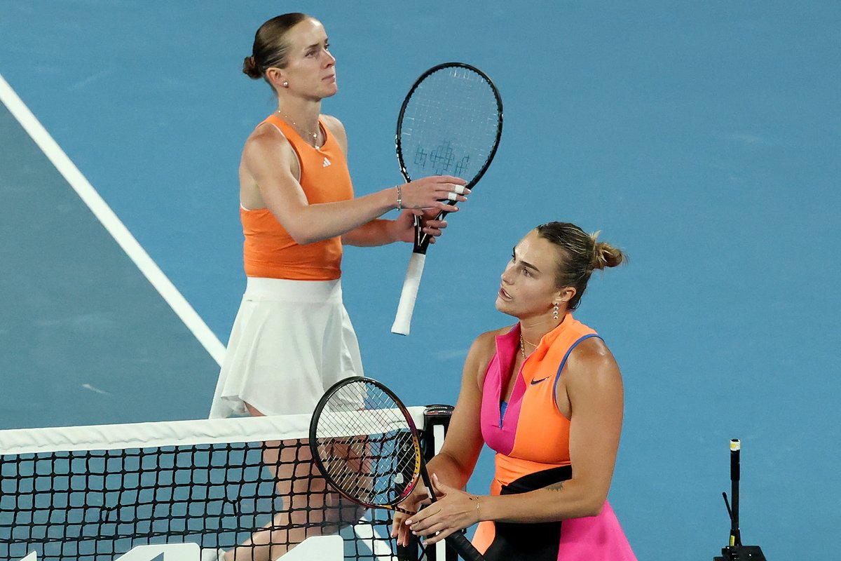 Aryna Sabalenka has frosty moment with Ukrainian opponent after reaching Australian Open final