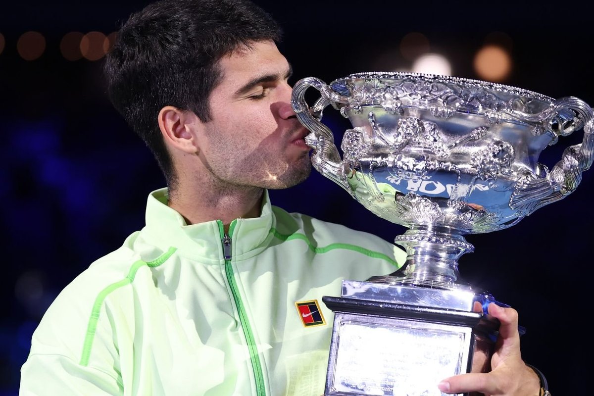 Carlos Alcaraz makes emotional admission after beating Novak Djokovic to win Australian Open
