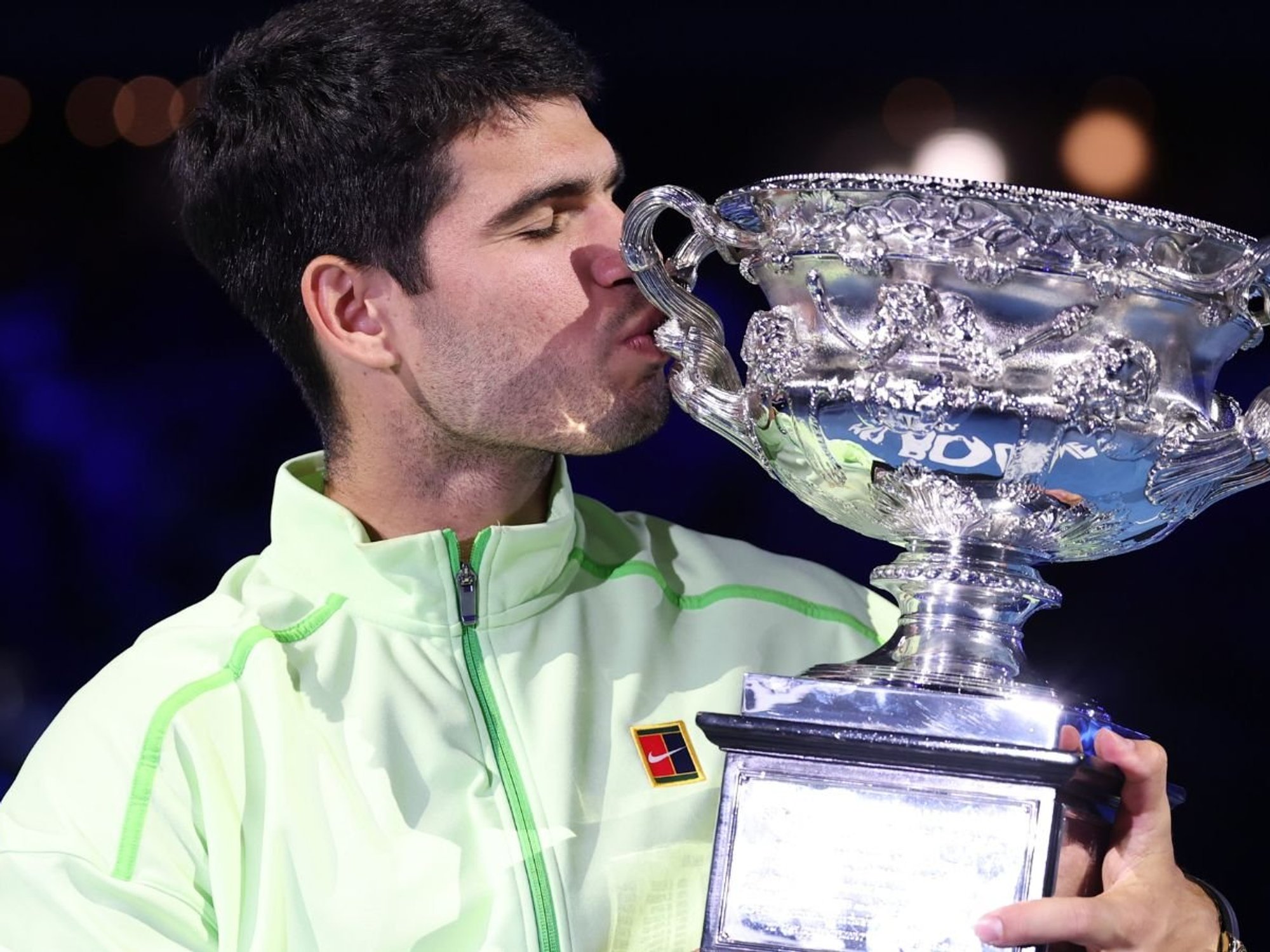 Carlos Alcaraz makes emotional admission after beating Novak Djokovic to win Australian Open