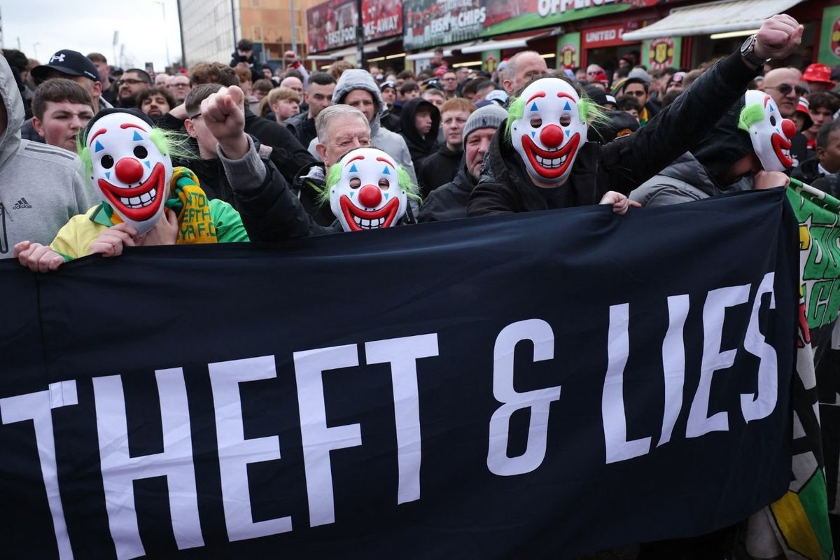 Man Utd fans demand five changes from the club as thousands protest outside Old Trafford before Fulham game