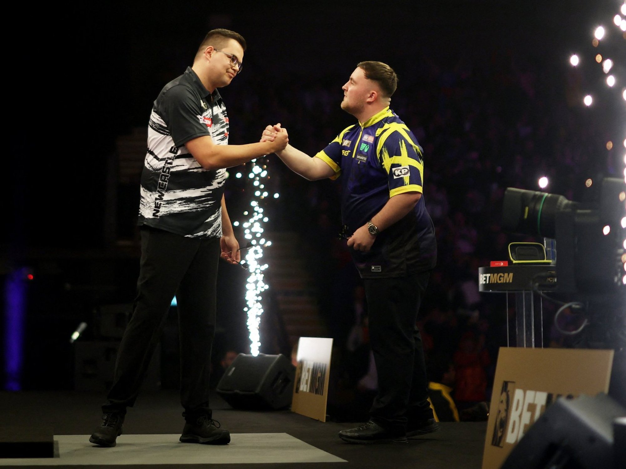 Luke Littler crashes out of first Premier League night to World Championship final rival in thriller